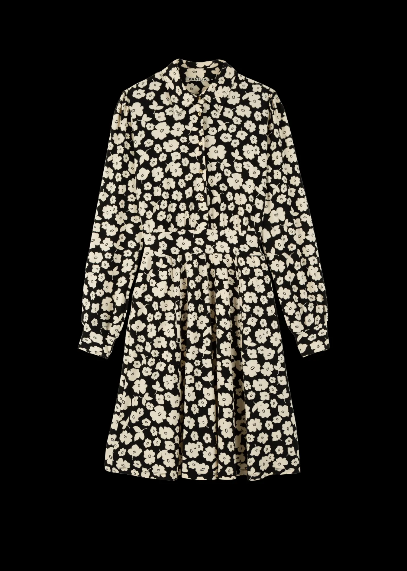 Blouse Jurk Met Bloemenprint*Vanilia Cheap