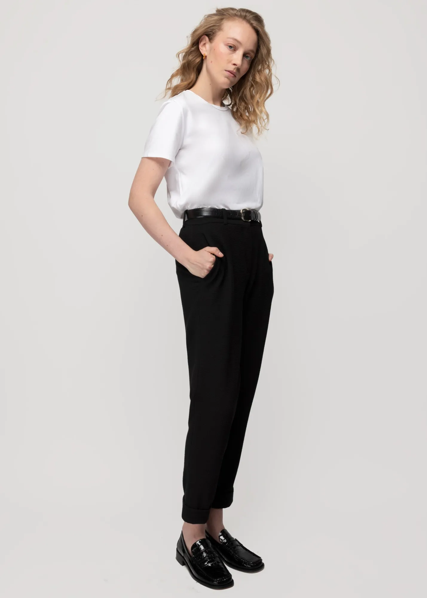 Crinkle Structuur Chino*Vanilia Clearance