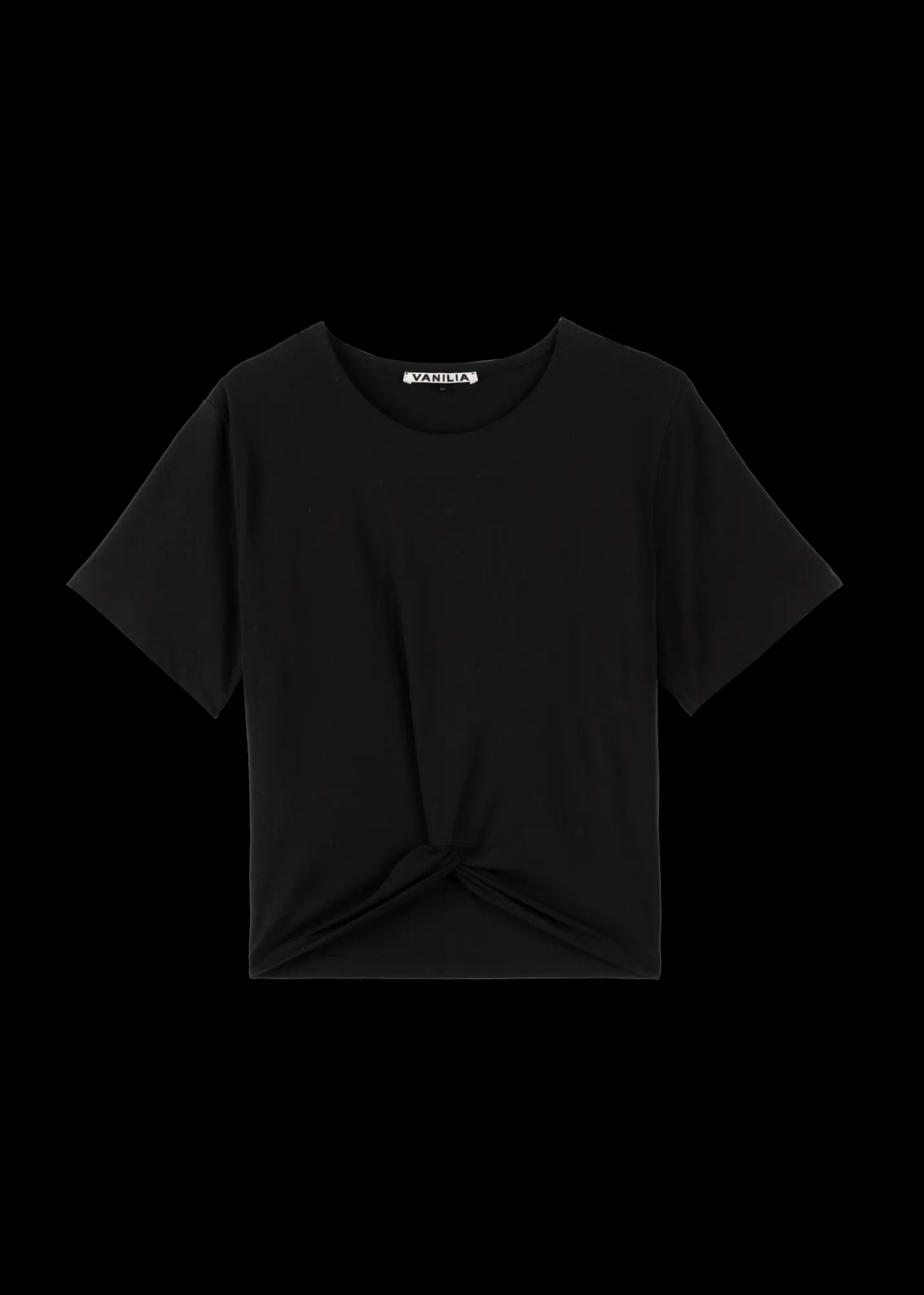 Cropped Shirt Met Knoopdetail*Vanilia Best