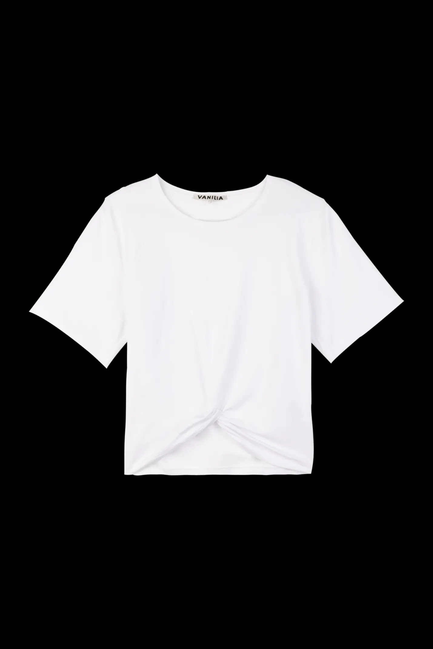 Cropped Shirt Met Knoopdetail*Vanilia Online