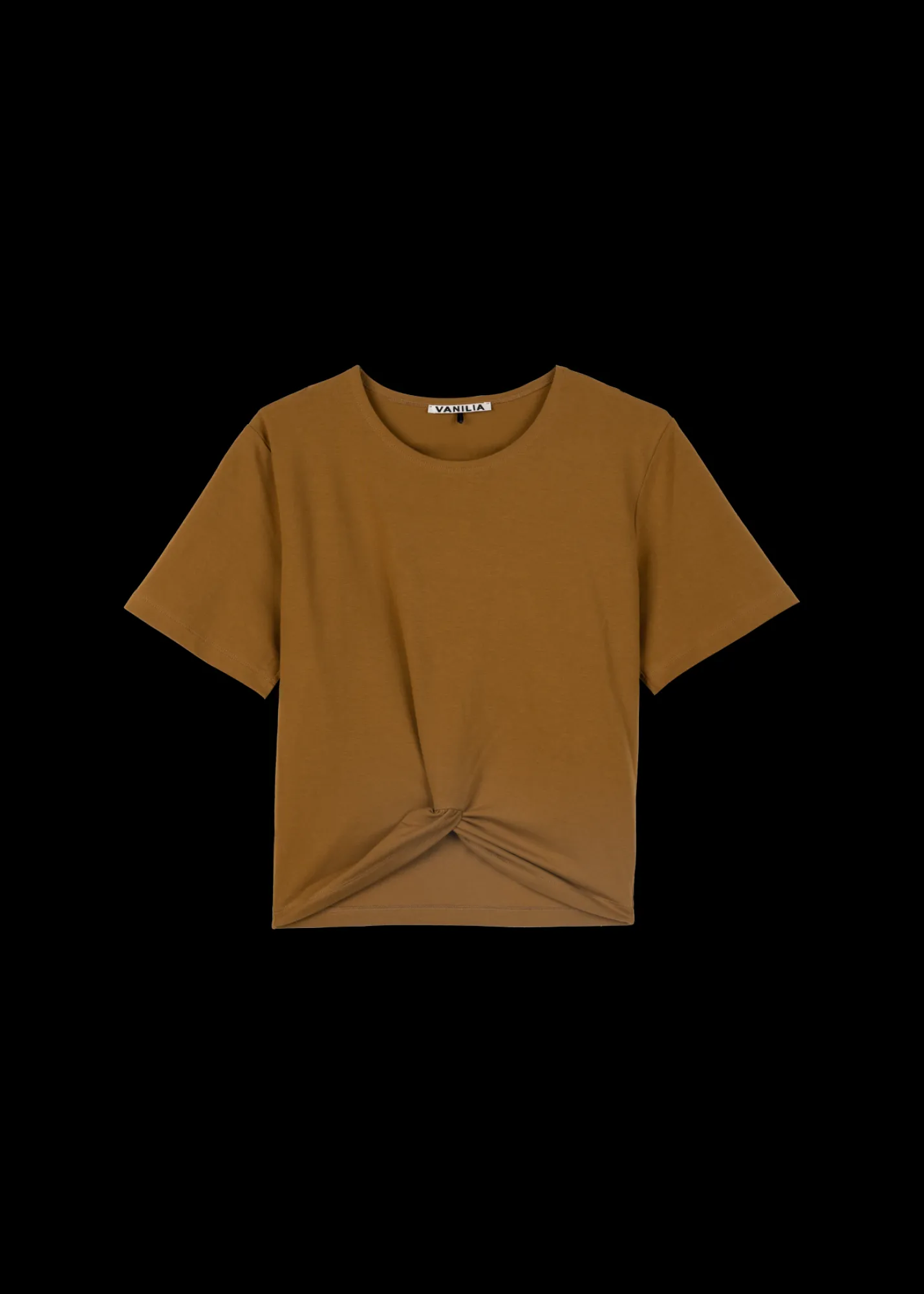 Cropped Shirt Met Knoopdetail*Vanilia Clearance
