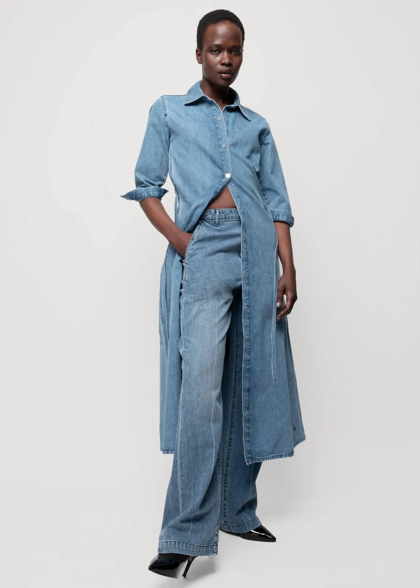 Denim Midi Jurk*Vanilia Sale