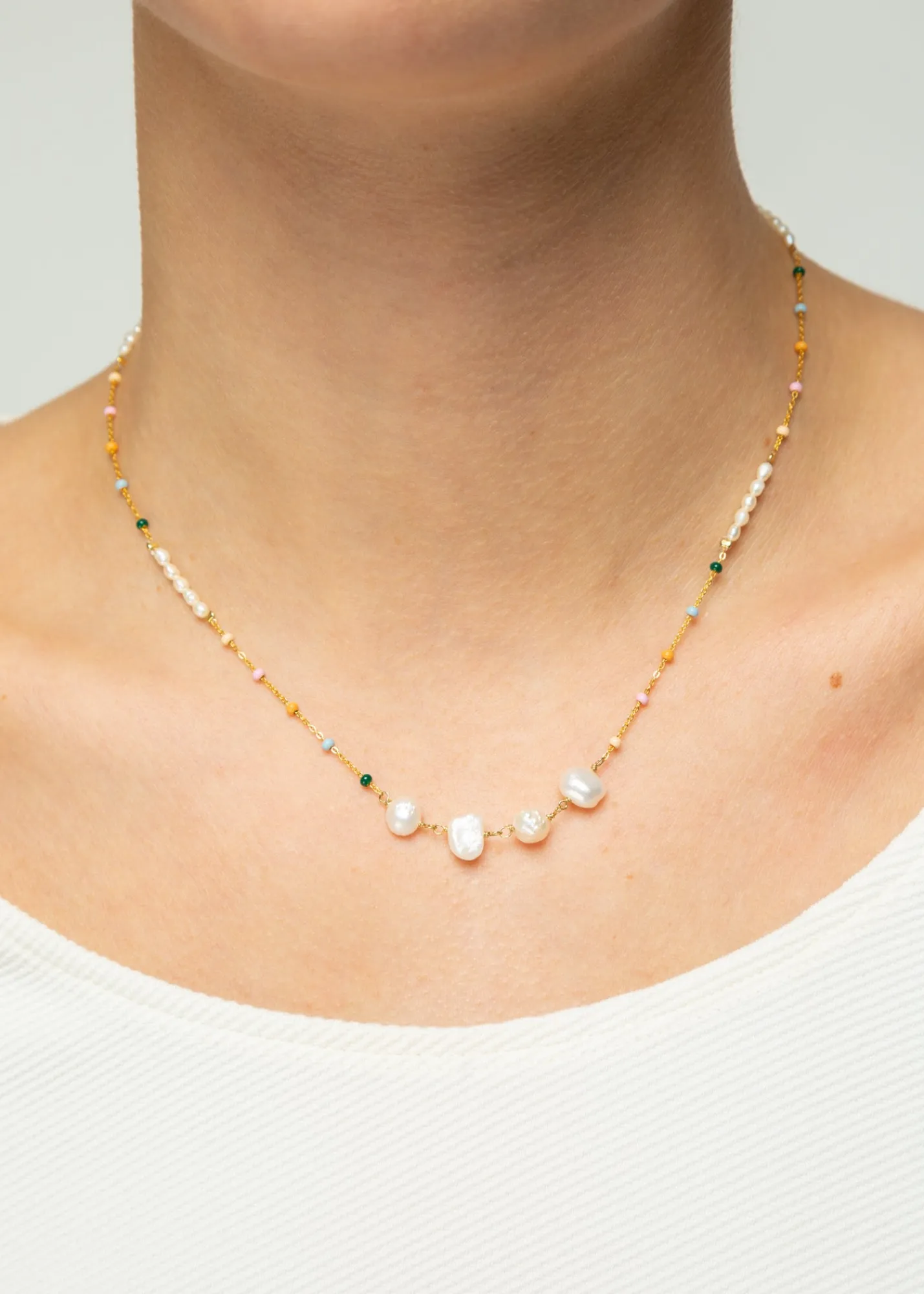 Enamel Ketting Lola Perla*Vanilia New