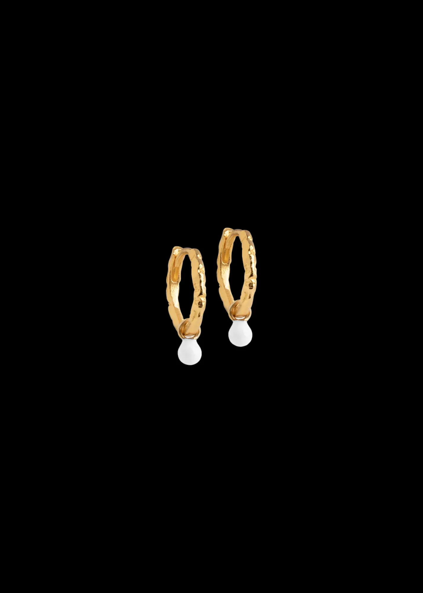 Enamel Oorbellen Belle Met Parel*Vanilia Store