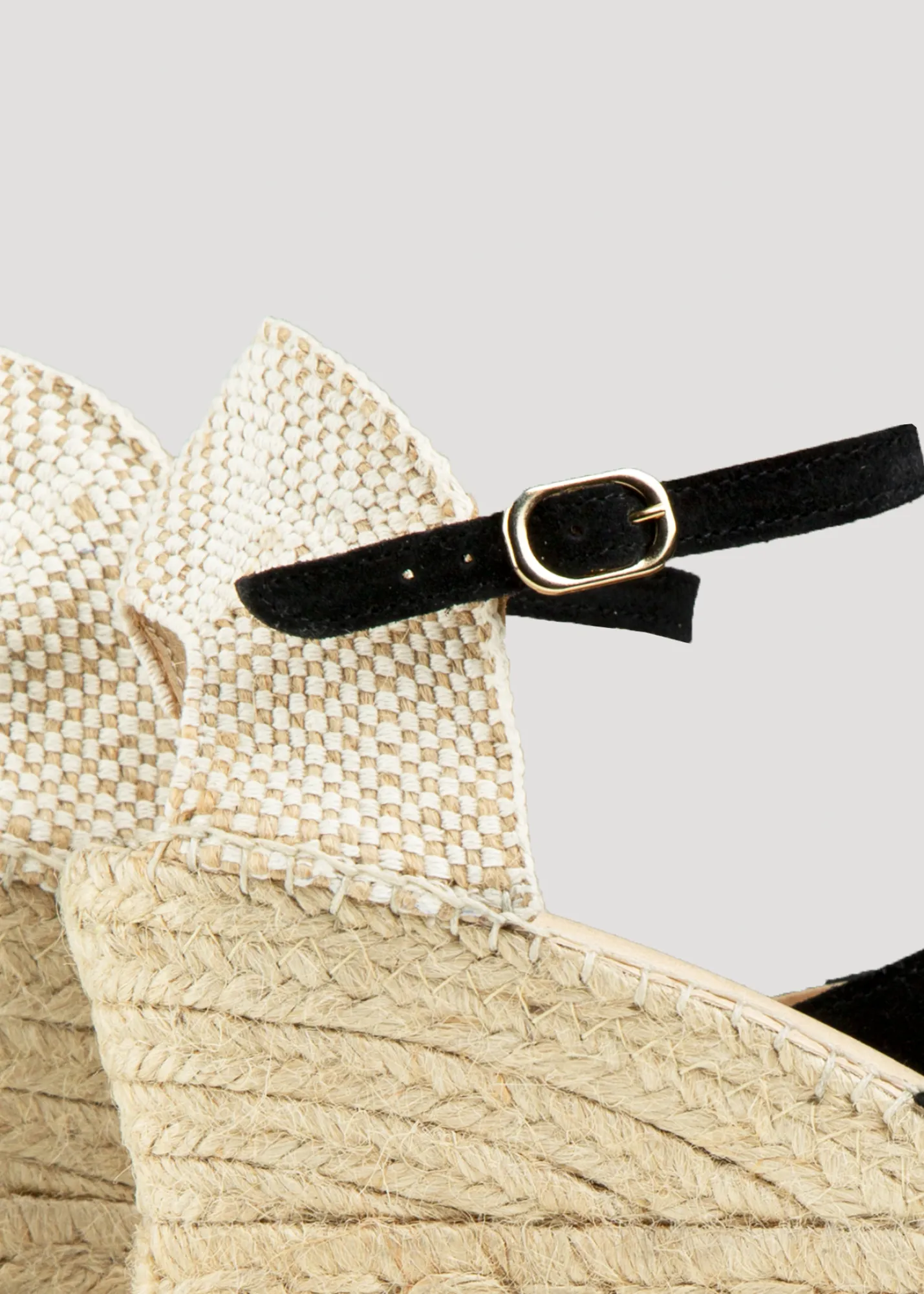 Espadrij Suede Sandalen Met Sleehak*Vanilia Fashion