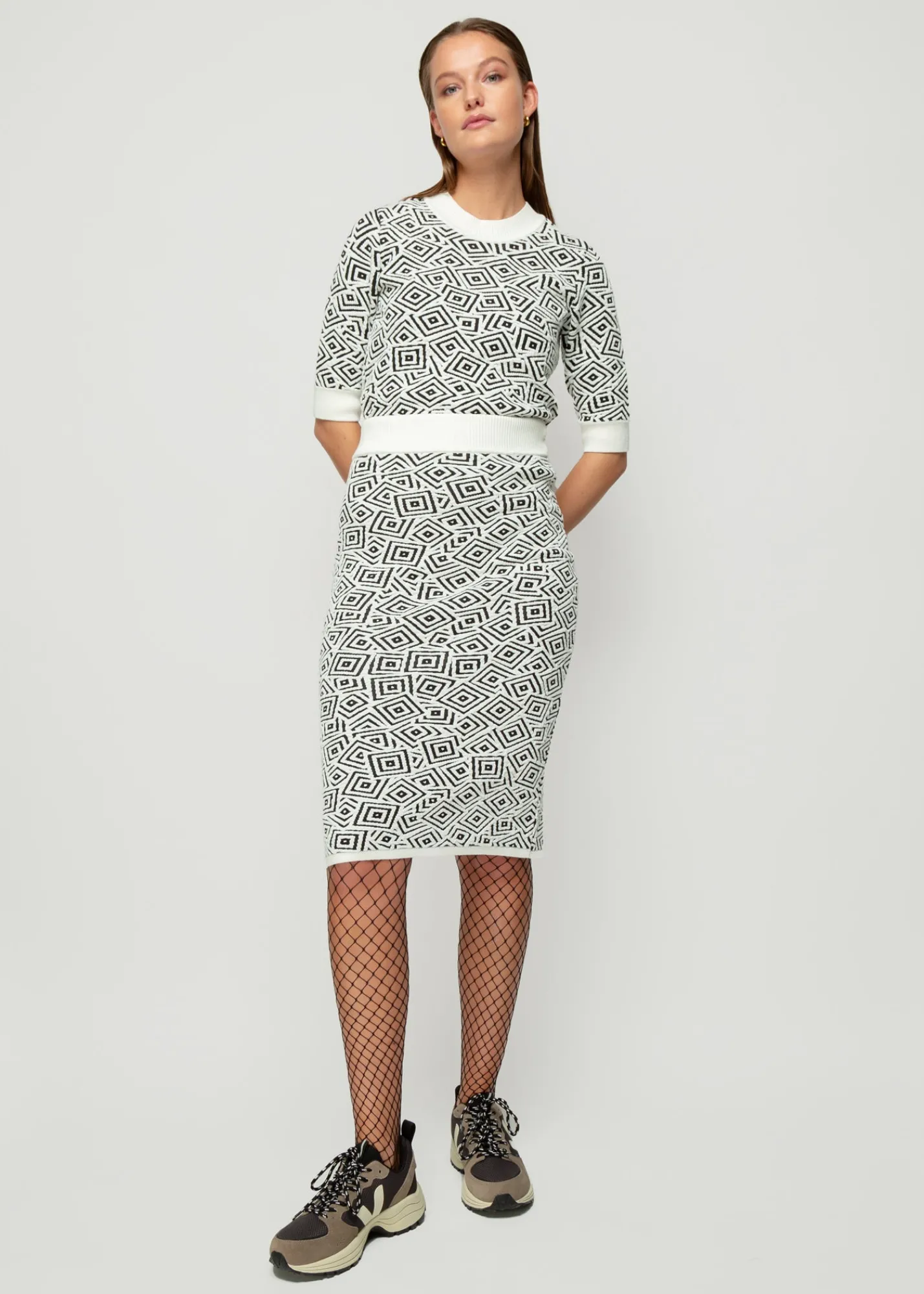 Jacquard Gebreide Top*Vanilia Best Sale