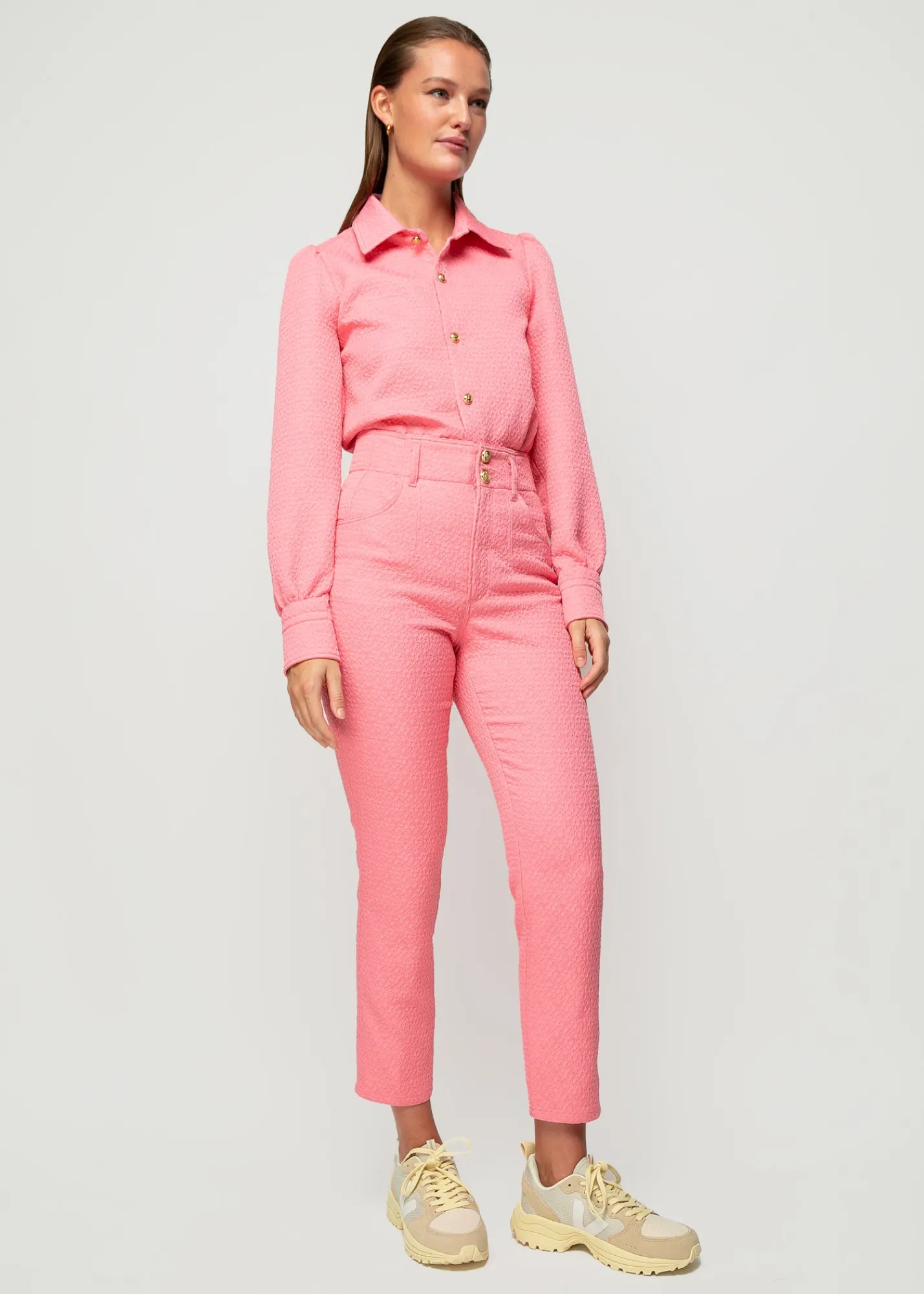 Jacquard Geweven Broek*Vanilia Fashion