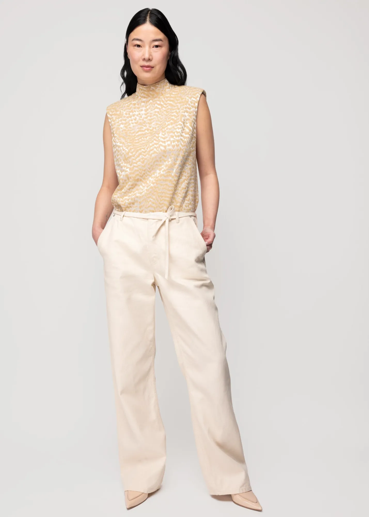 Jacquard Viscose Top*Vanilia Online
