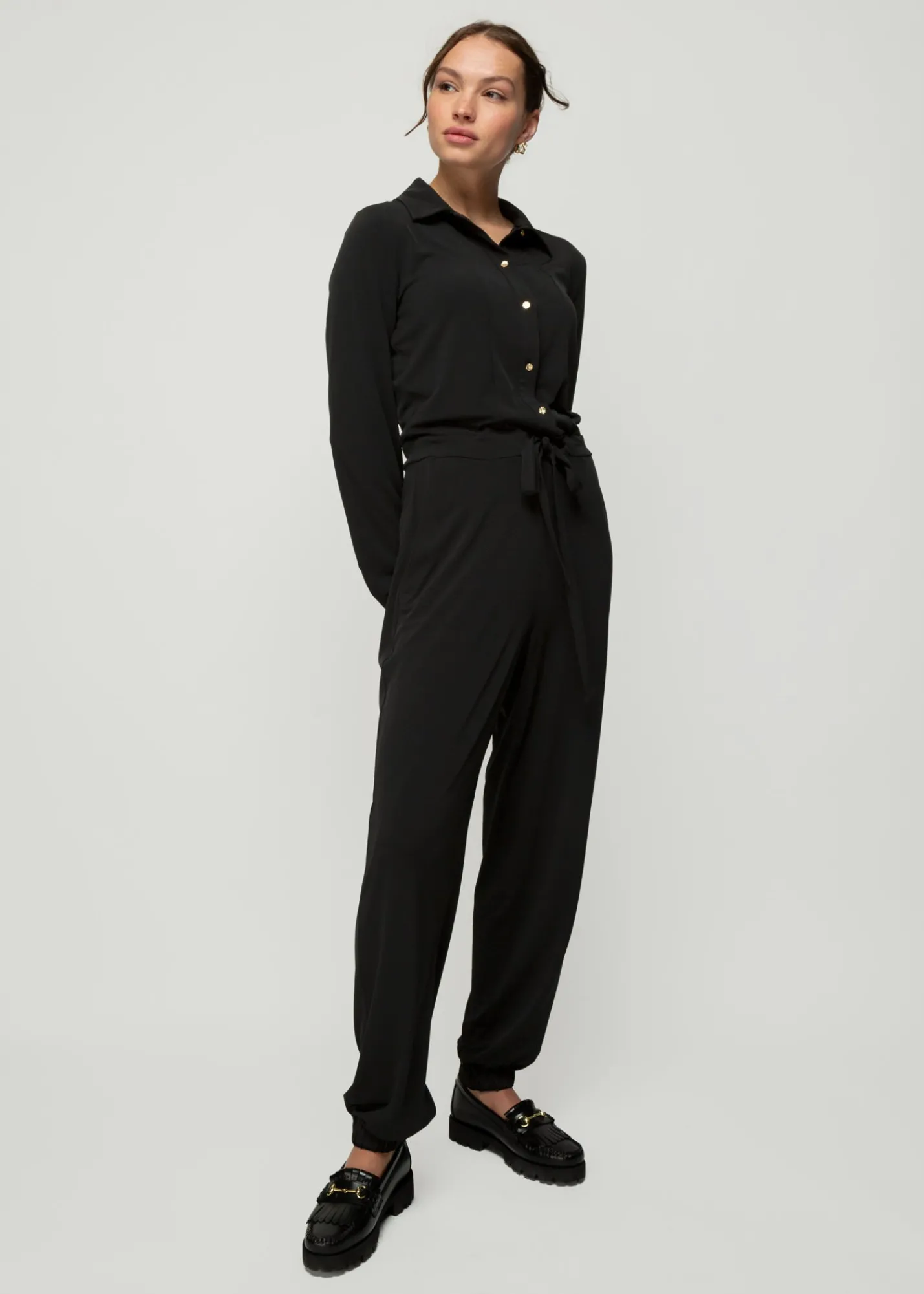 Jumpsuit Met Gouden Knopen*Vanilia Flash Sale