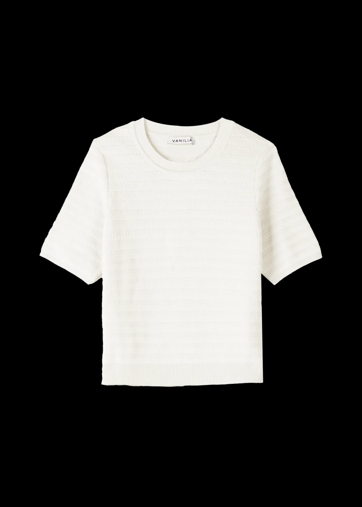 Katoen Gebreide Top*Vanilia Cheap