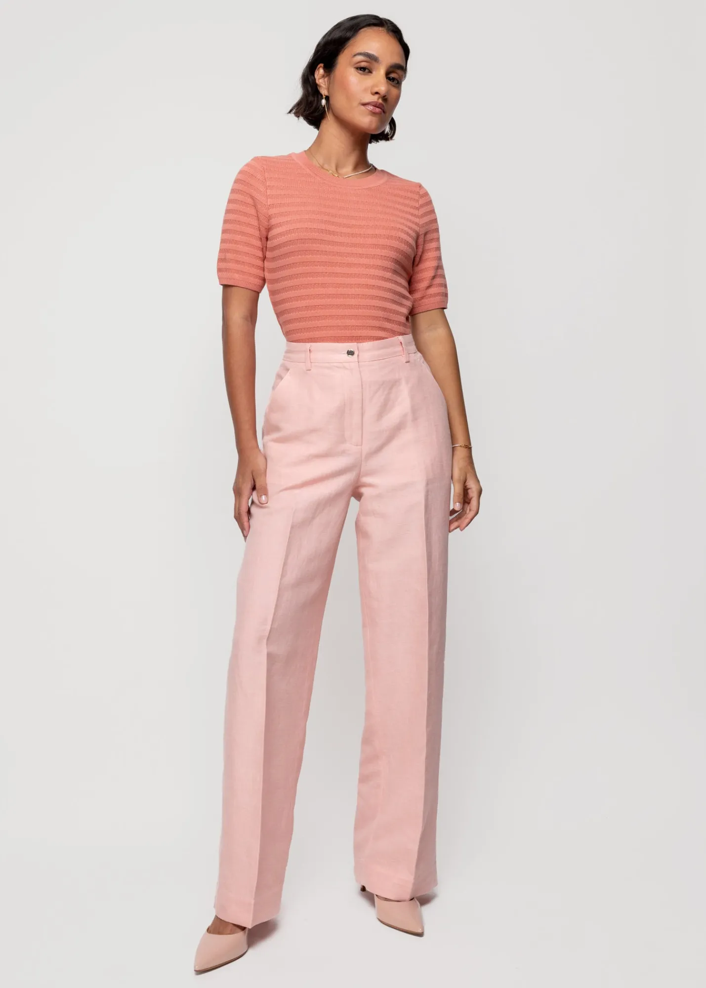 Katoen Gebreide Top*Vanilia Fashion