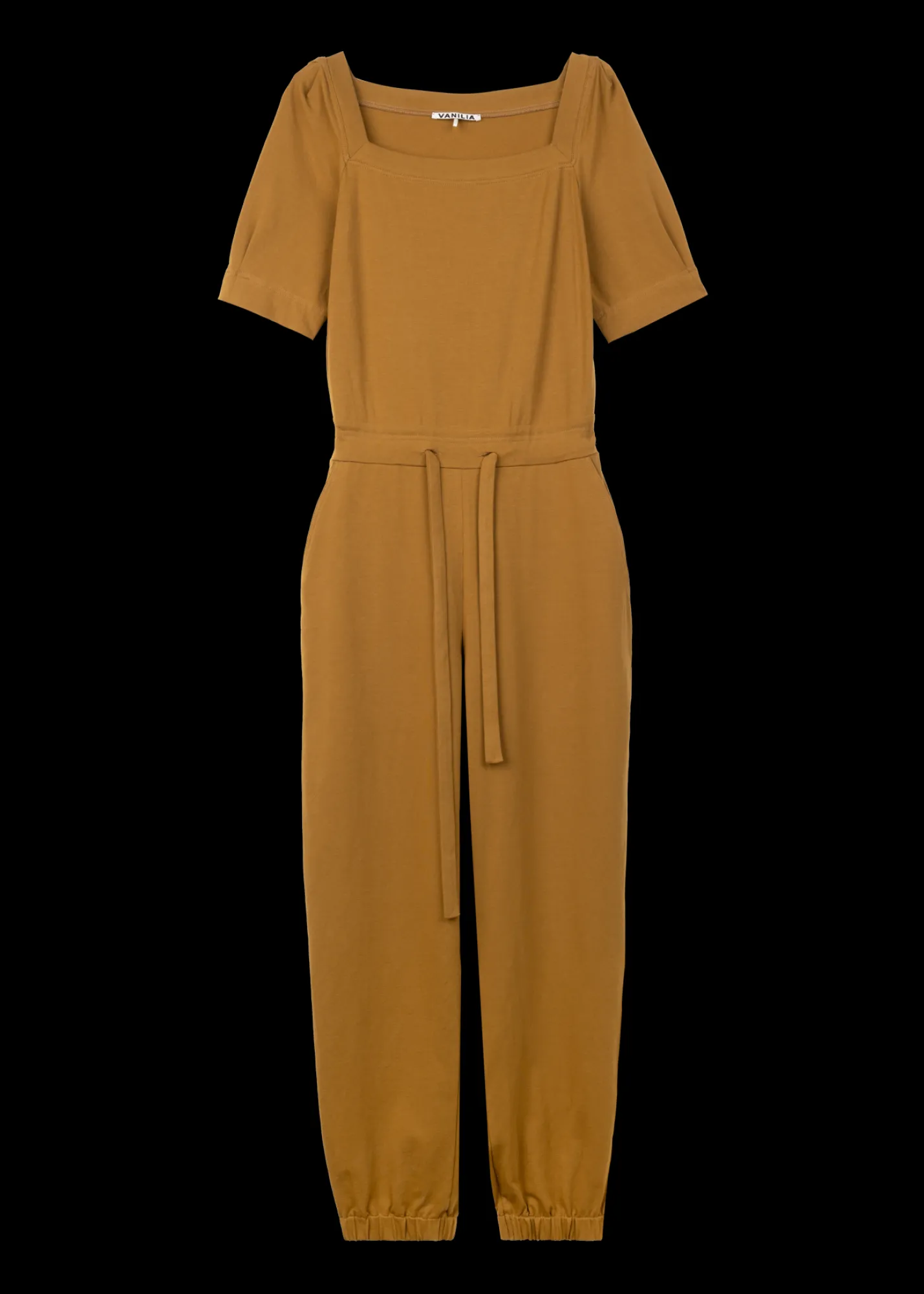 Katoenen Jumpsuit Met Vierkante Hals*Vanilia Clearance