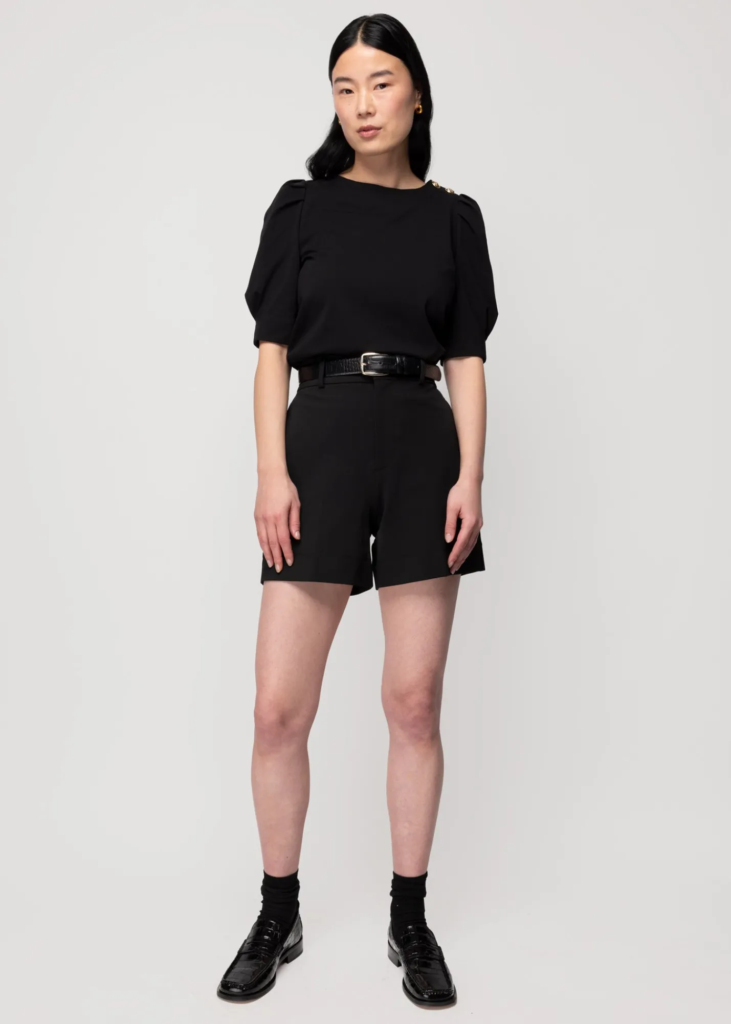 Katoenen Top Met Pofmouw*Vanilia Store