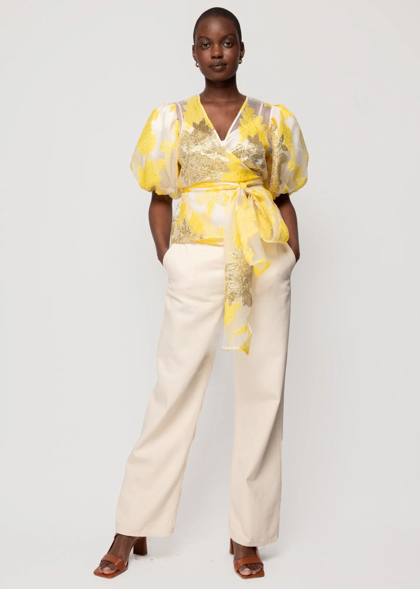 Organza Wrap Top*Vanilia Cheap