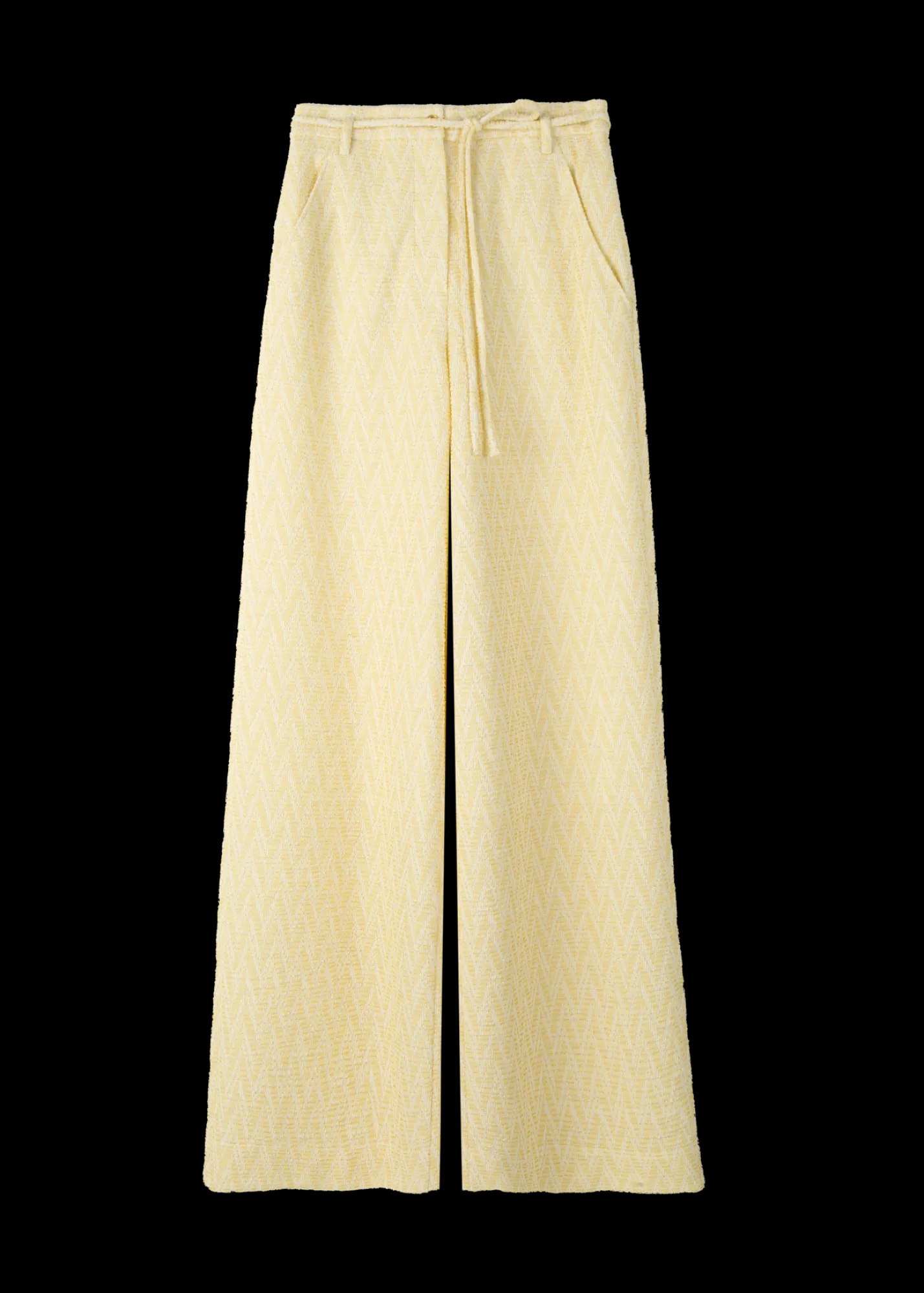 Pantalon Met Zigzag Structuur*Vanilia Shop