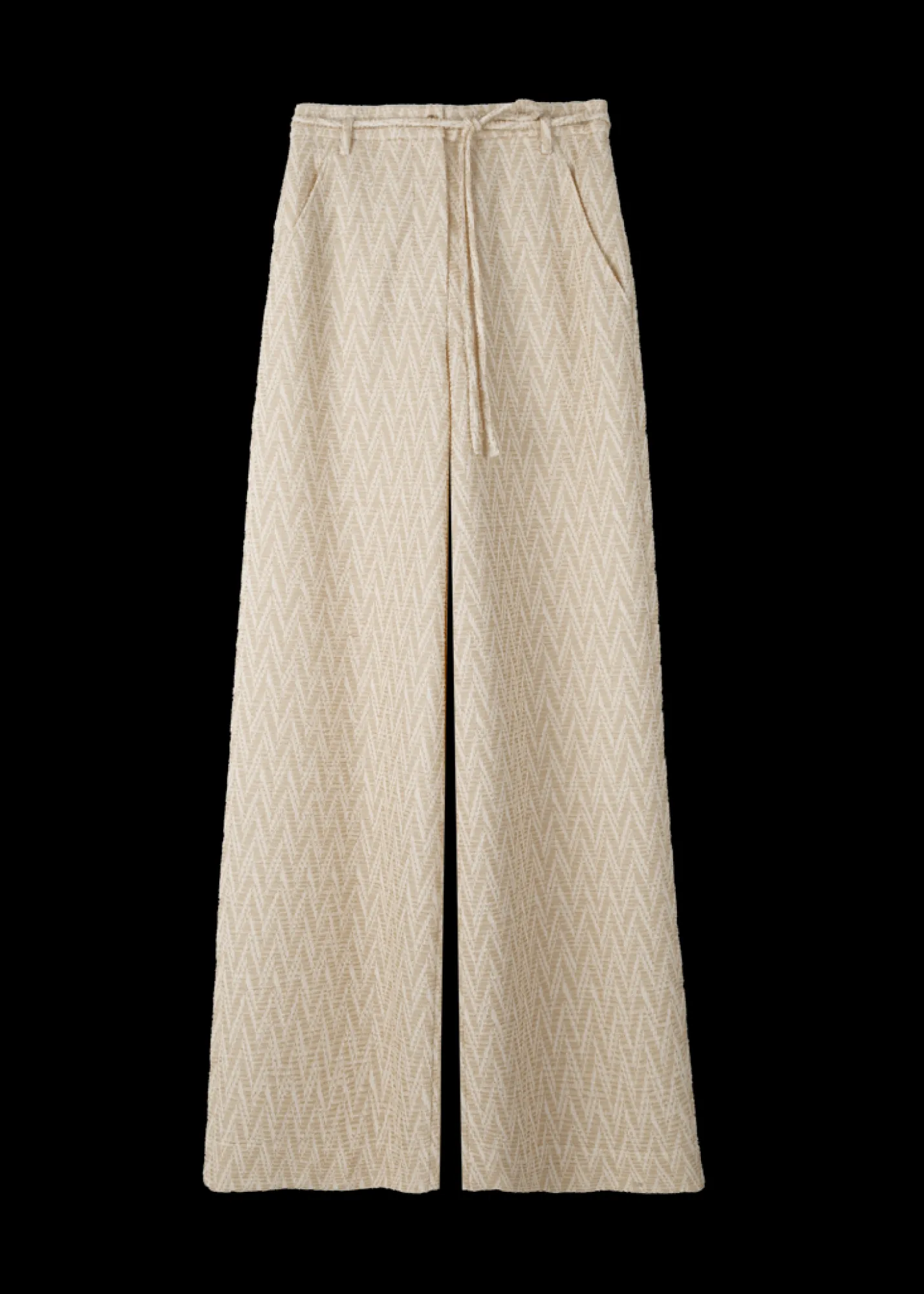 Pantalon Met Zigzag Structuur*Vanilia New
