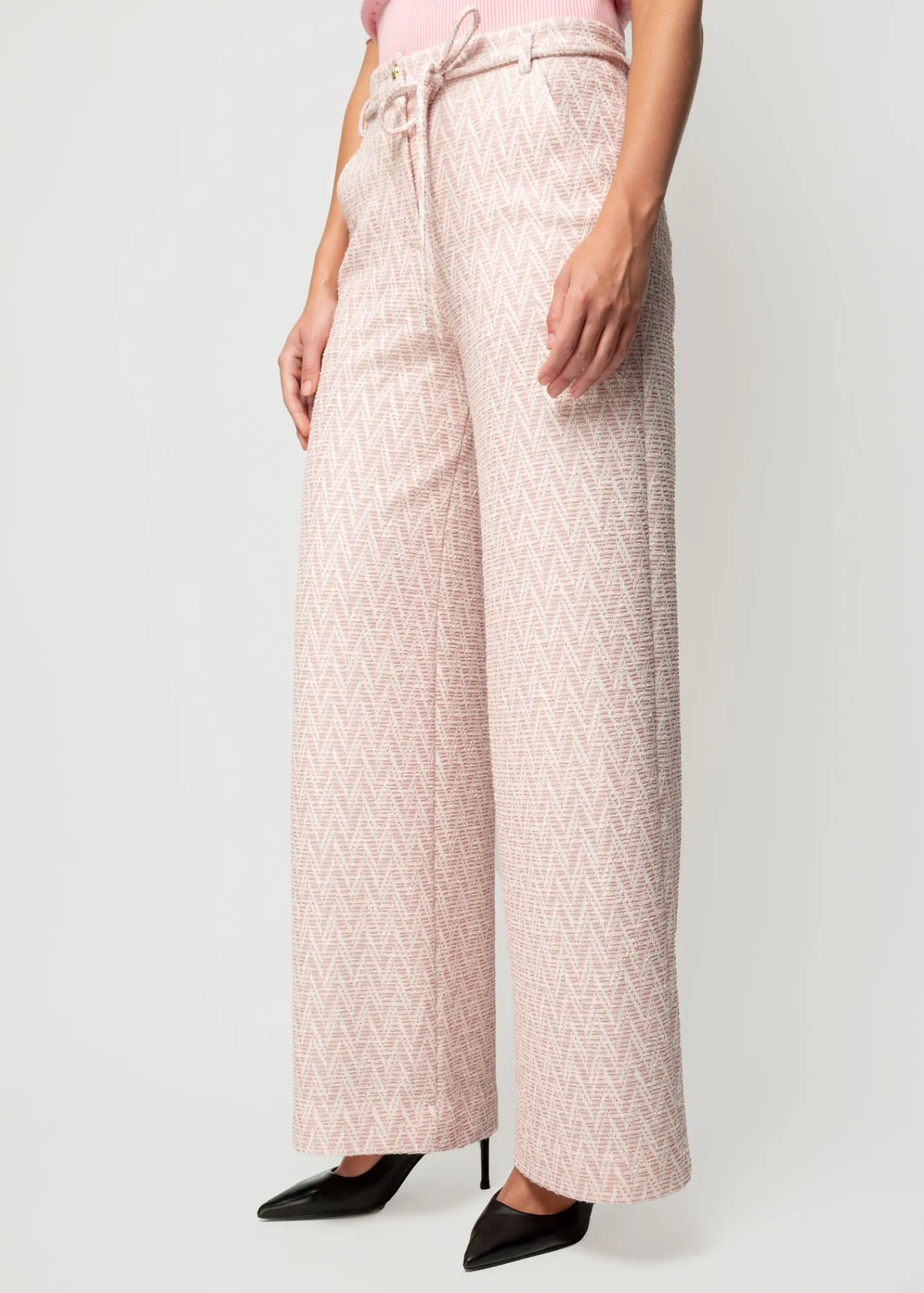 Pantalon Met Zigzag Structuur*Vanilia Store