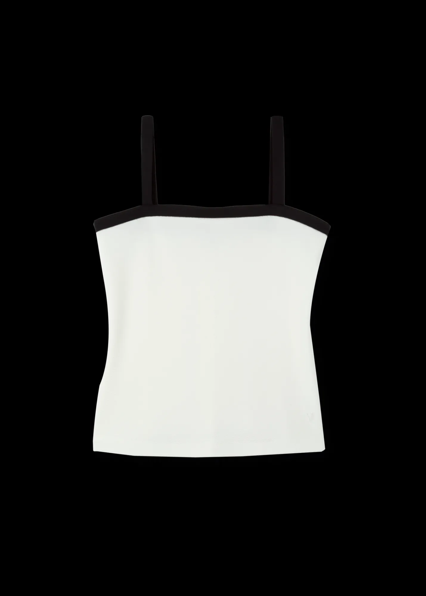 Rib Top Met Contrastboorden*Vanilia Cheap