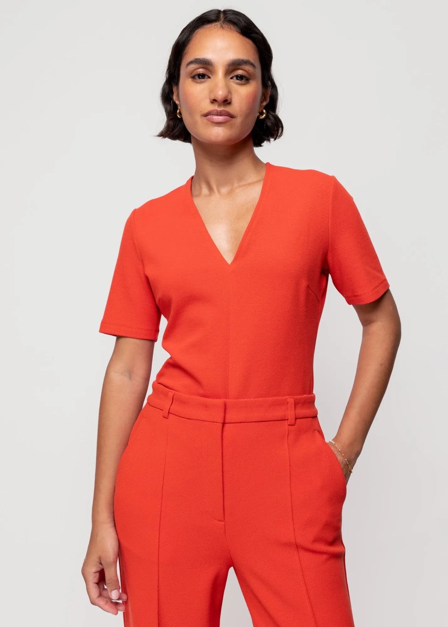 rib_top_met_vhals_5-1.webp Rib Top Met V-Hals*Vanilia Best Sale