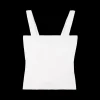 Rib Top Met Vierkante Hals*Vanilia Shop