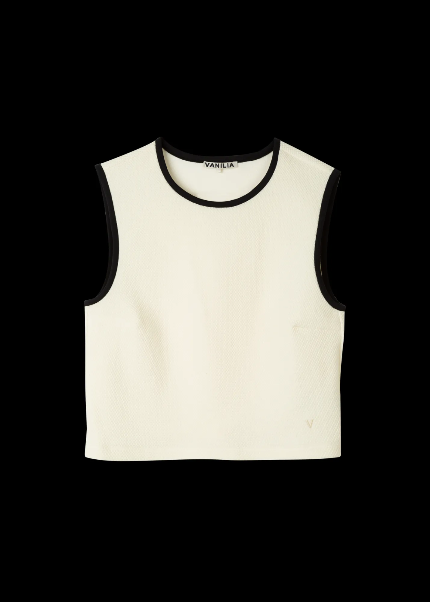 Struc Top Mouwloos*Vanilia Sale