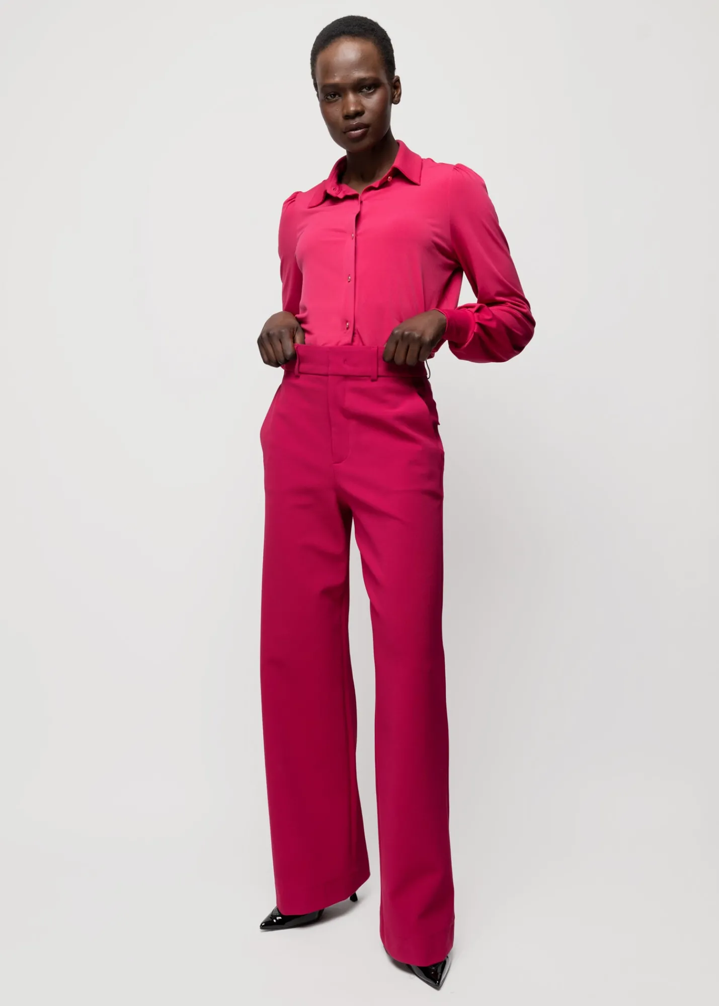 Tricot Blouse Met Luxe Knopen*Vanilia Store