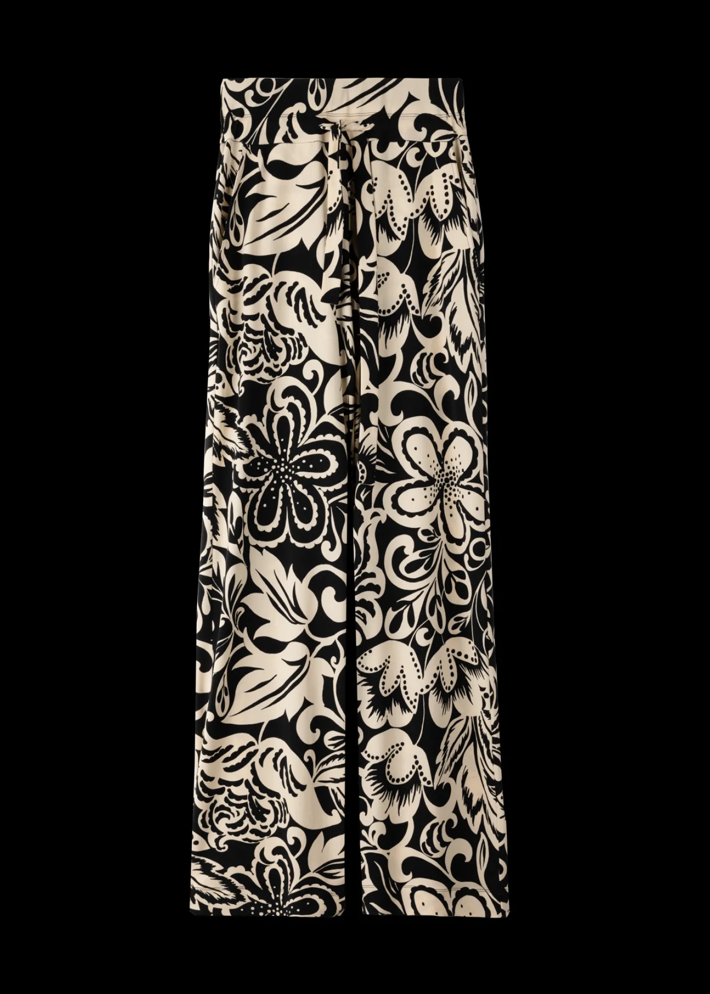 Tricot Broek Met Bloemenprint*Vanilia Shop