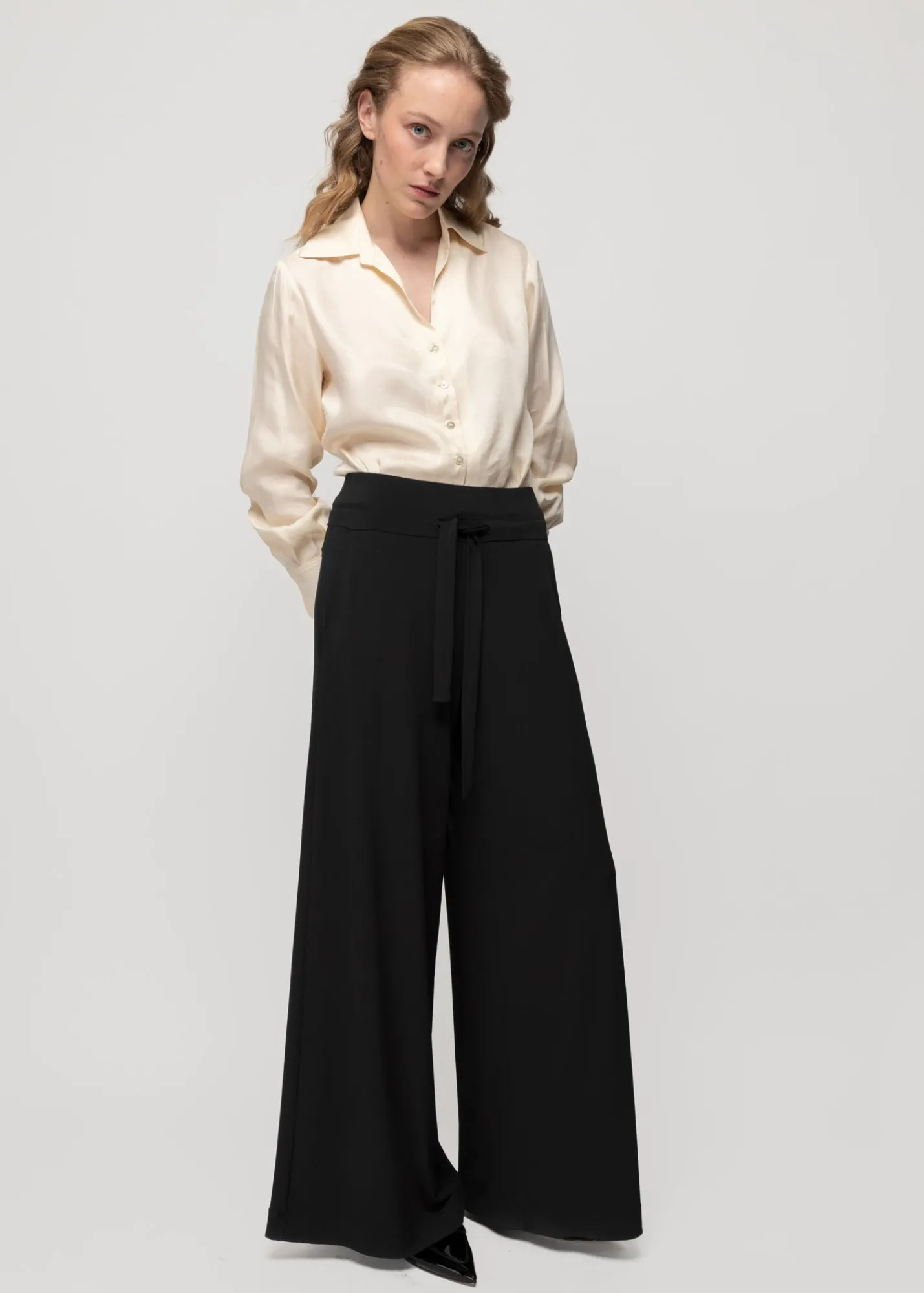 Tricot Broek Met Wijde Pijp*Vanilia Outlet