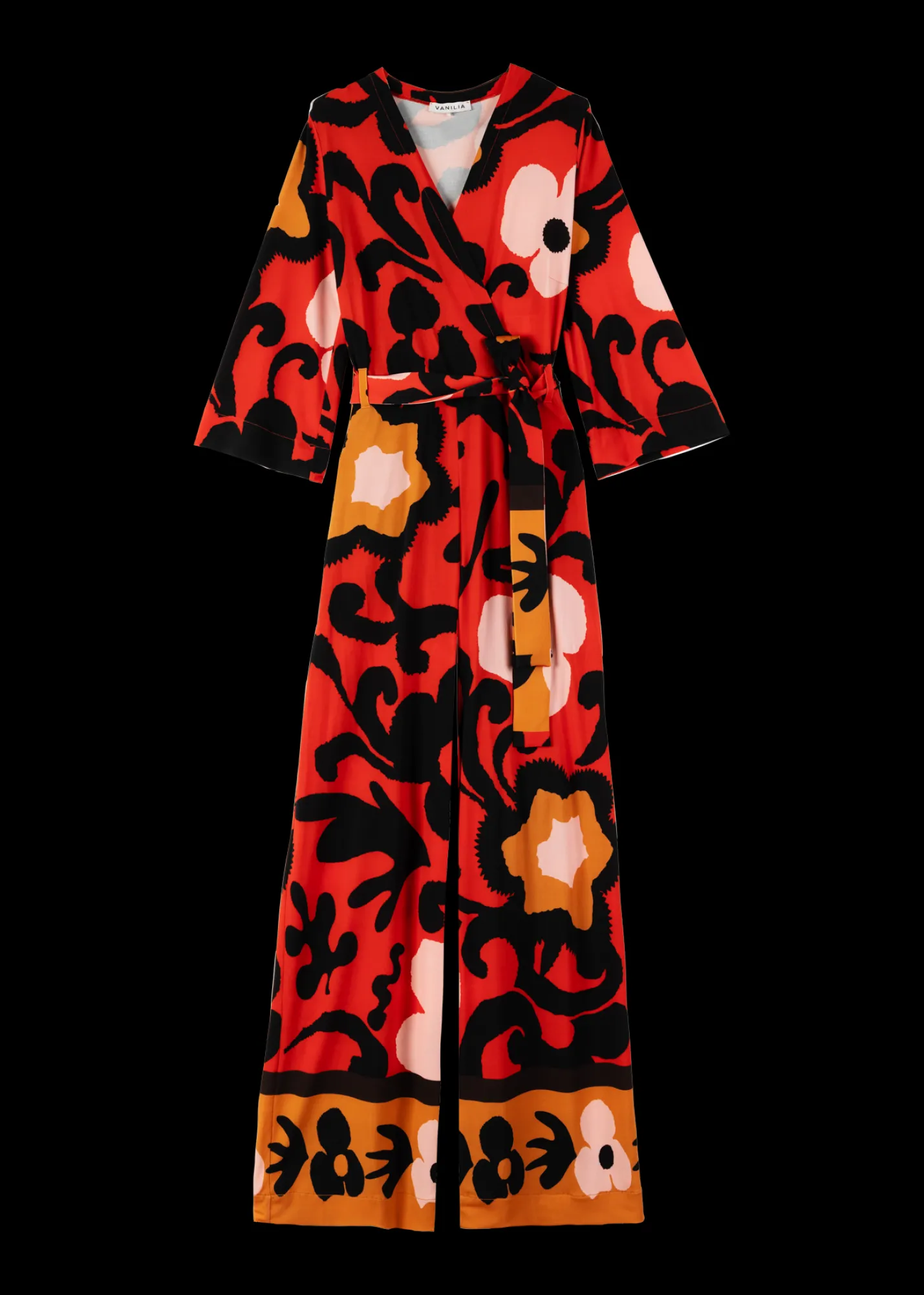 Tricot Jumpsuit Met Bloemenprint*Vanilia Outlet