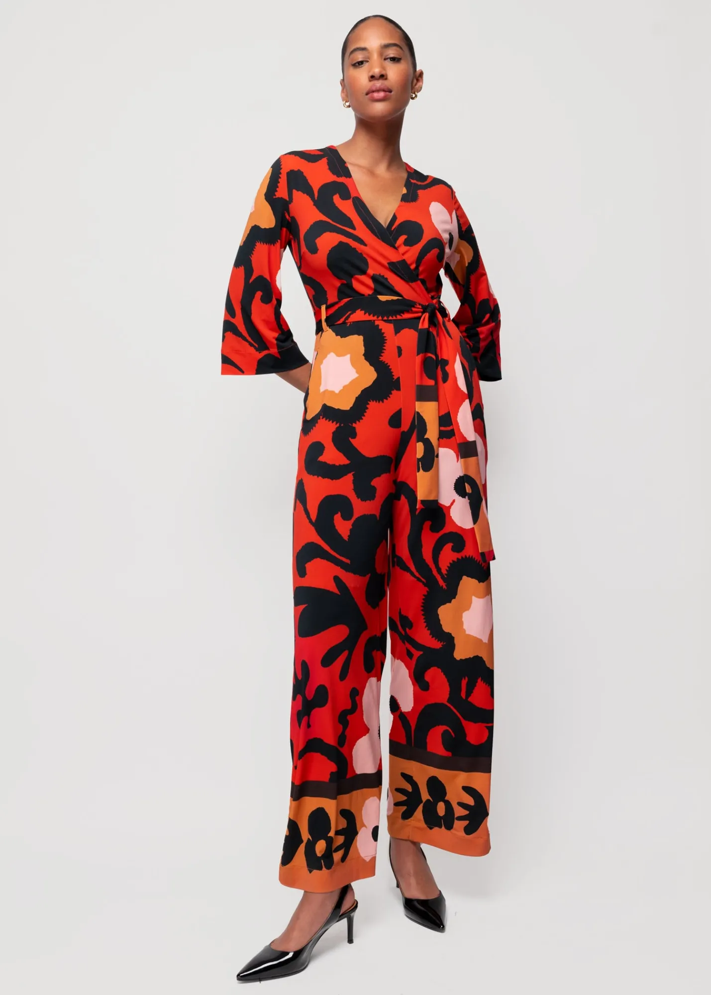 Tricot Jumpsuit Met Bloemenprint*Vanilia Outlet