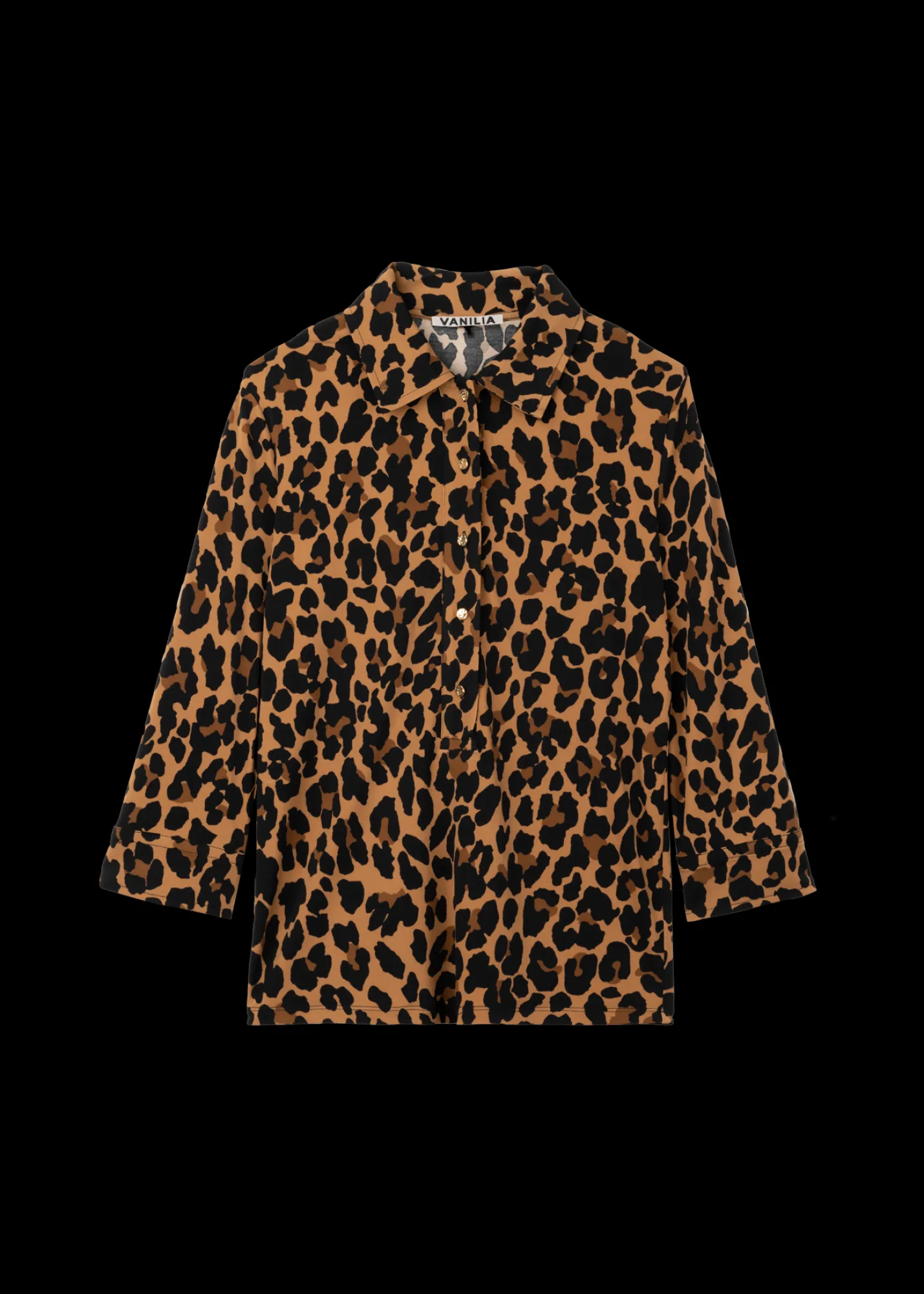 Tricot Leopard Polo*Vanilia Clearance