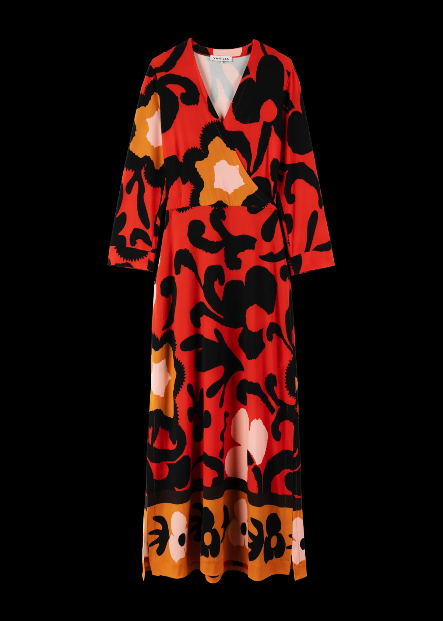 Tricot Midi Jurk Met Bloemenprint*Vanilia Sale