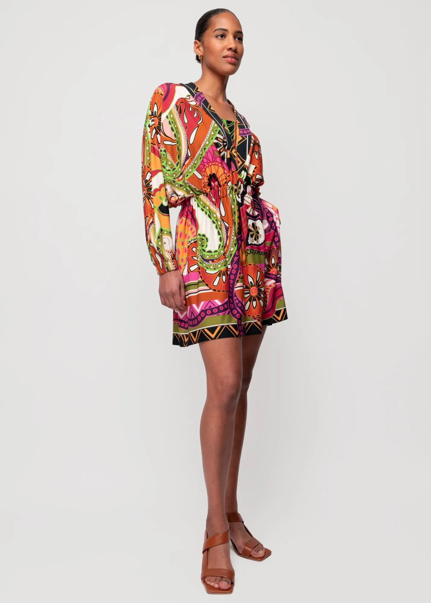 Tricot Mini Jurk Met Print*Vanilia Outlet