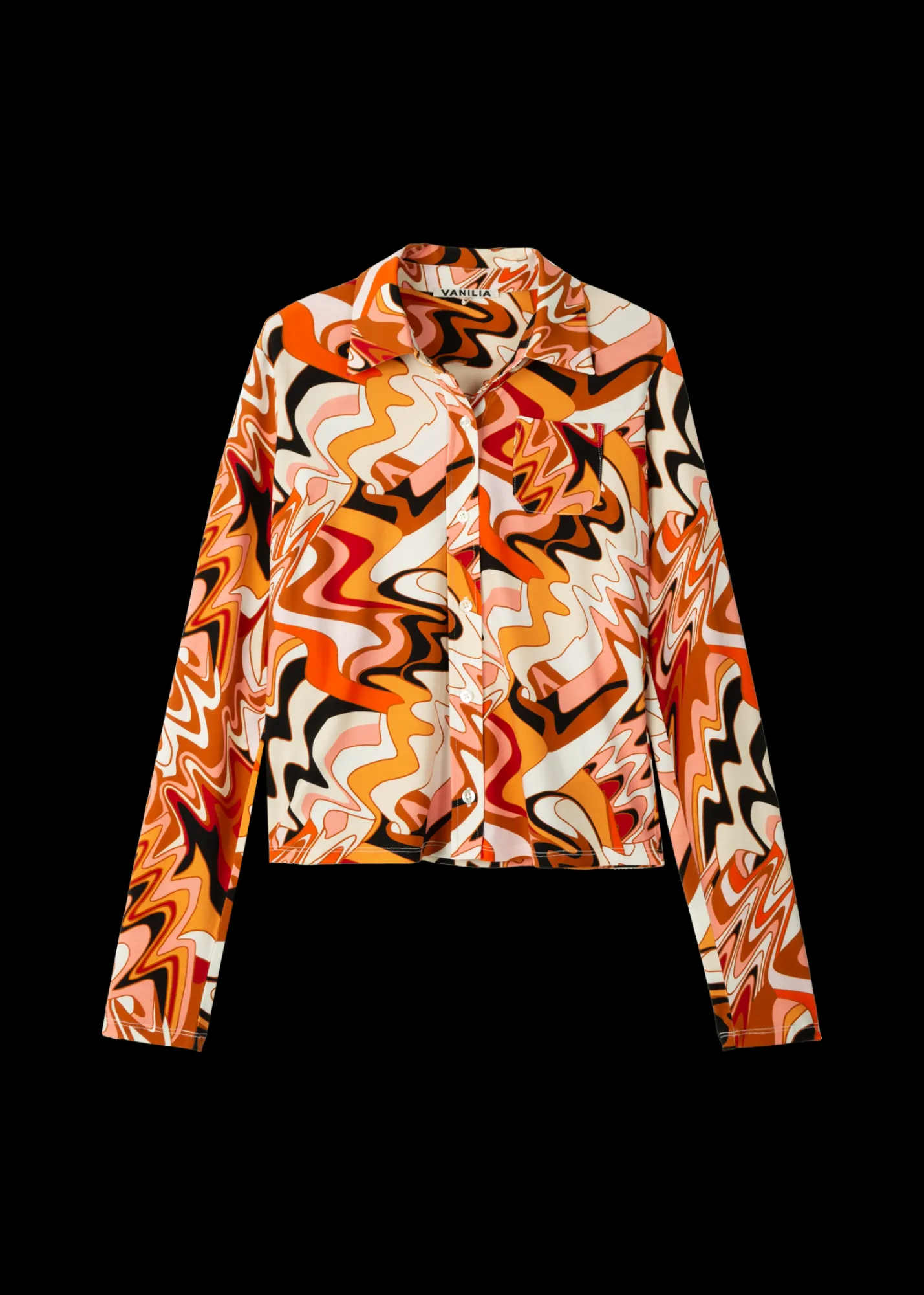 Tricot Swirl Blouse*Vanilia Outlet