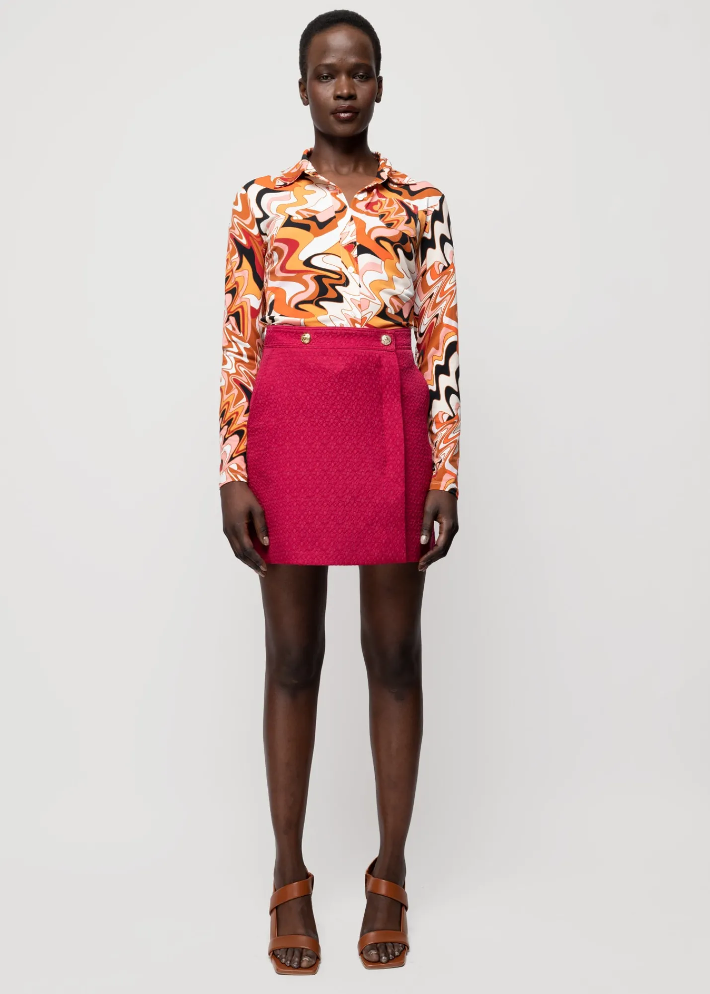 Tricot Swirl Blouse*Vanilia Outlet