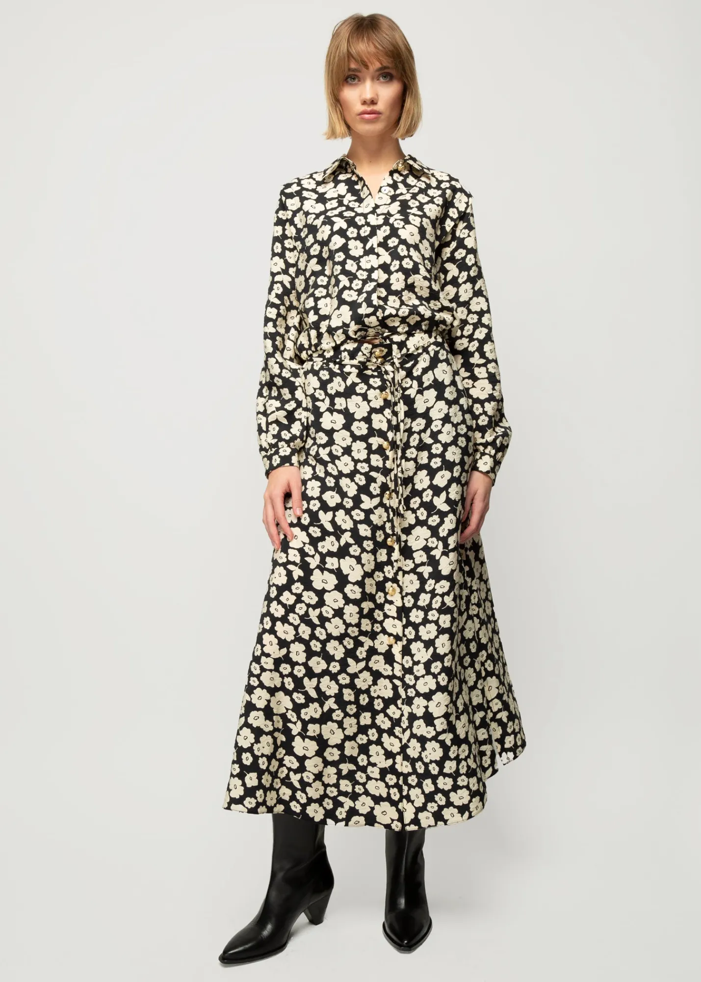 Viscose Blouse Met Bloemenprint*Vanilia Cheap
