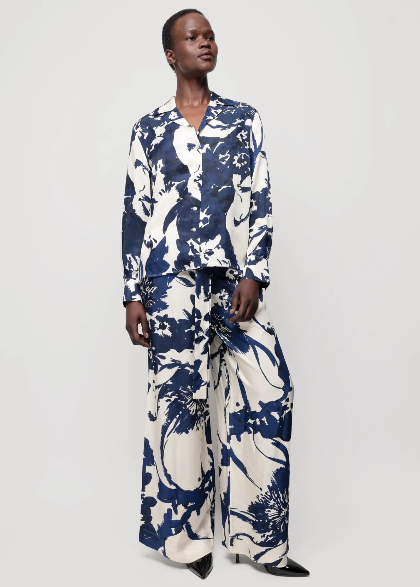 Viscose Broek Met Bloemen*Vanilia Cheap