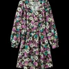 Viscose Jurk Met Bloemen*Vanilia Best