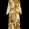 Viscose Maxi-Jurk Met Bloemen*Vanilia Cheap