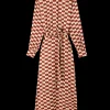 Viscose Midi Jurk Met Blok Print*Vanilia Best
