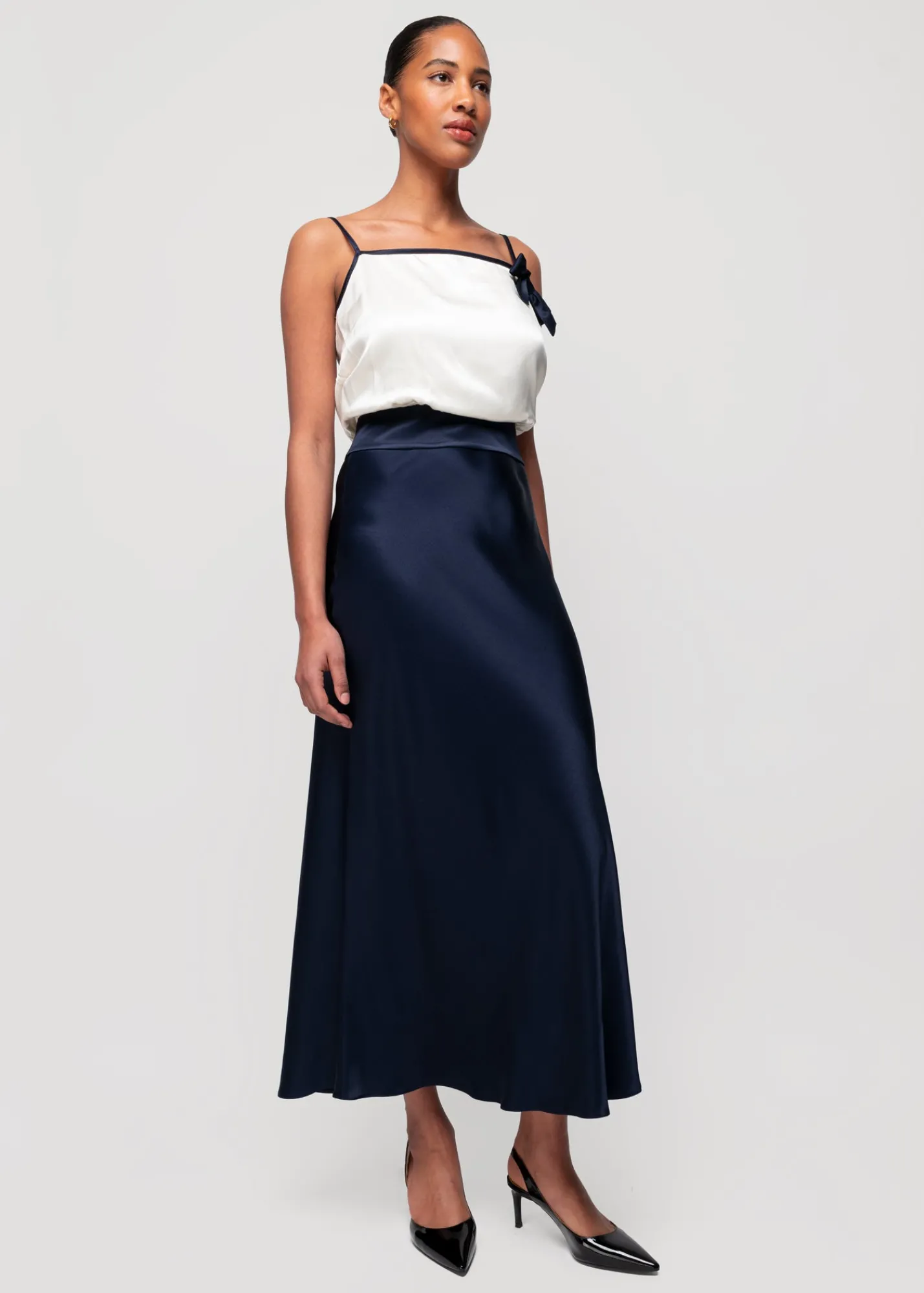 Viscose Midi Rok*Vanilia Outlet