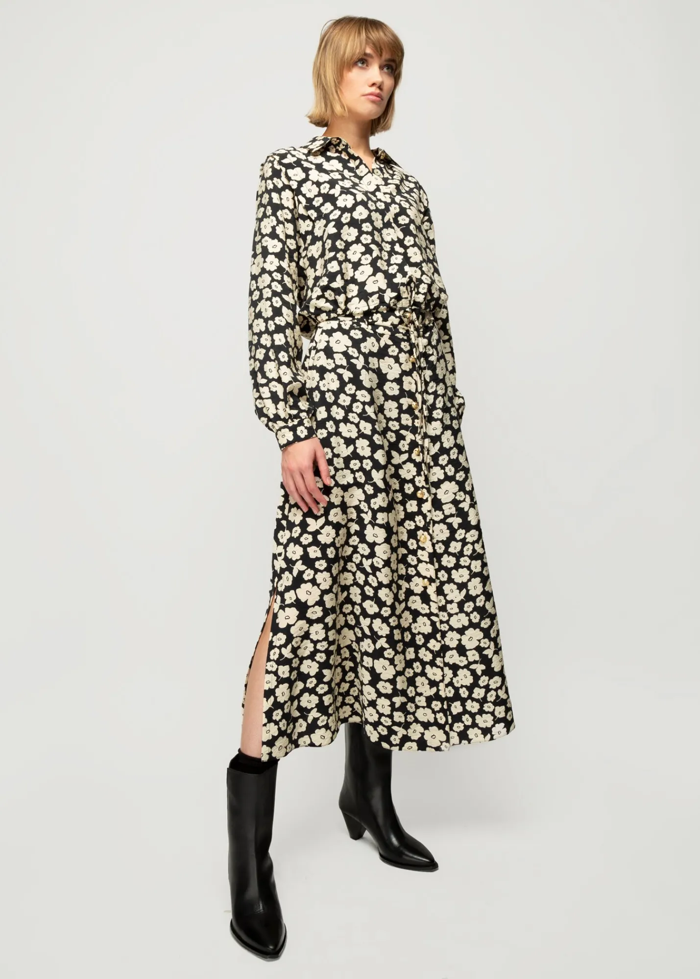 Viscose Midi Rok Met Bloemenprint*Vanilia Store