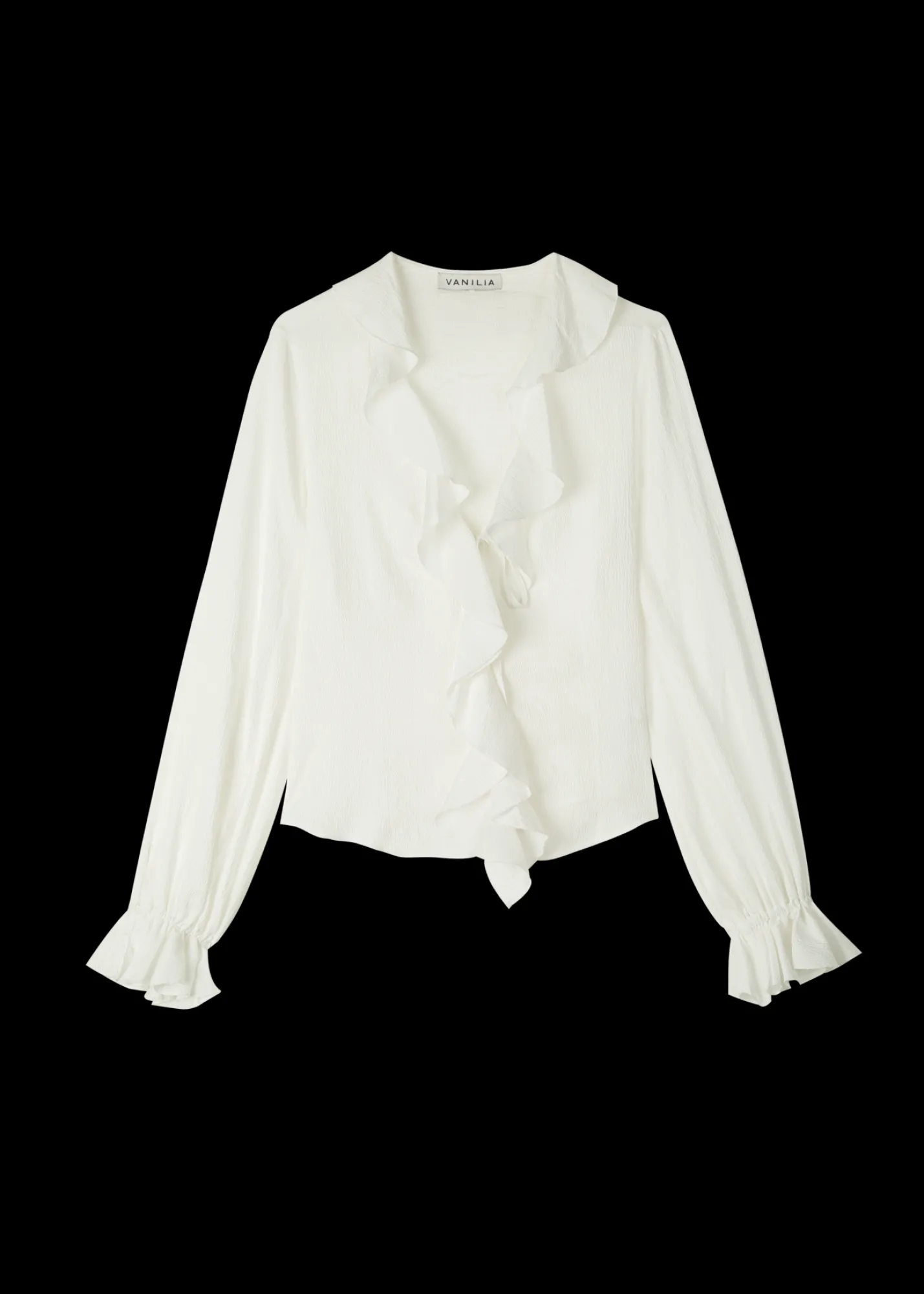 Viscose Ruffle Blouse*Vanilia New