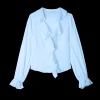 Viscose Ruffle Blouse*Vanilia Clearance