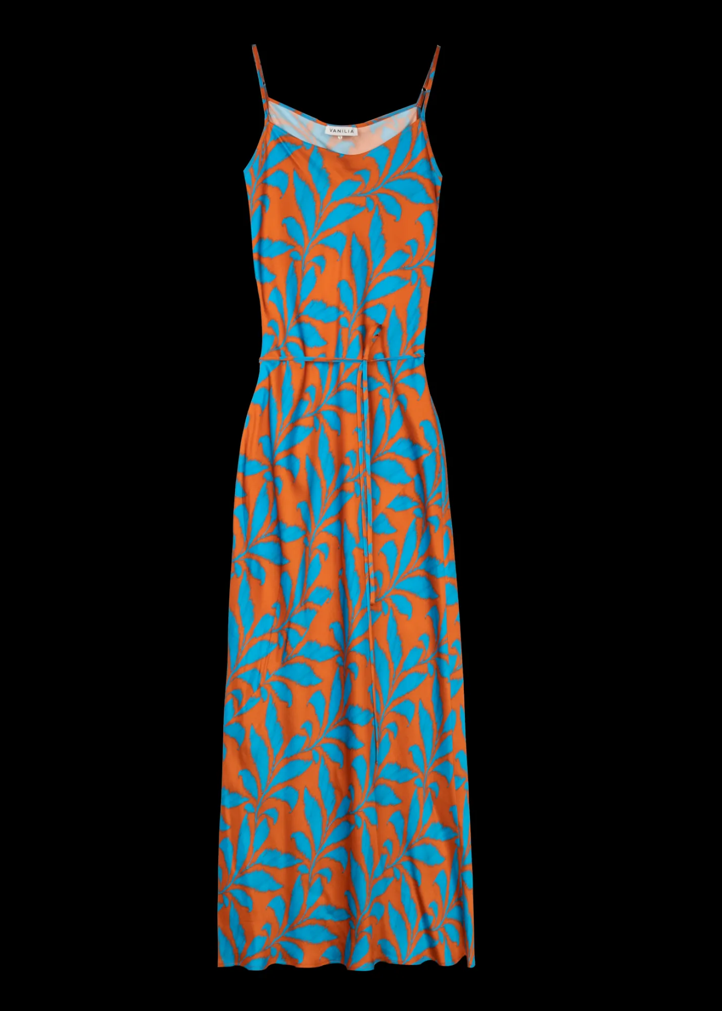 Viscose Slip Dress Met Tropic Print*Vanilia Shop