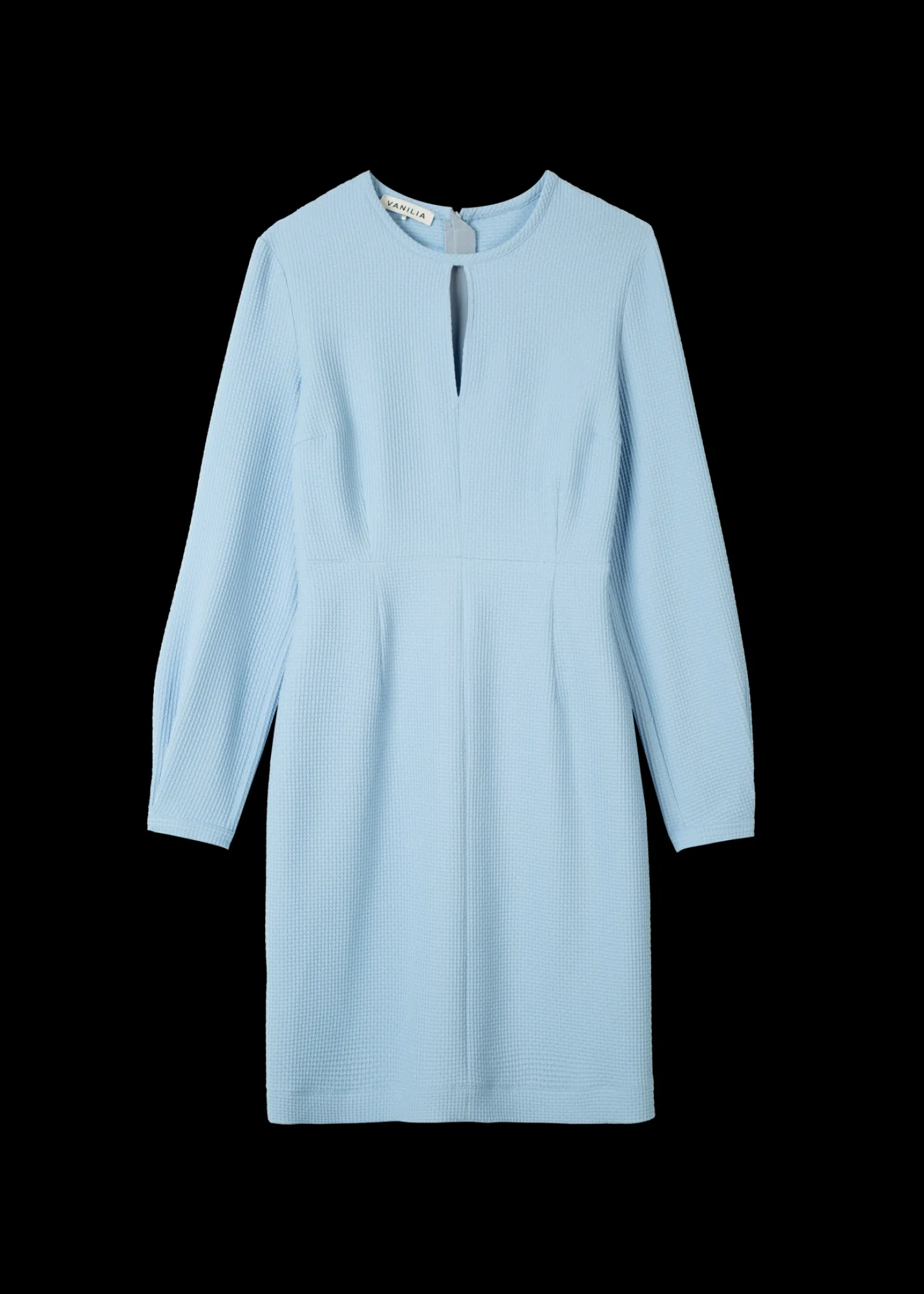 Wafel Jurk Met Couture Mouwen*Vanilia Cheap