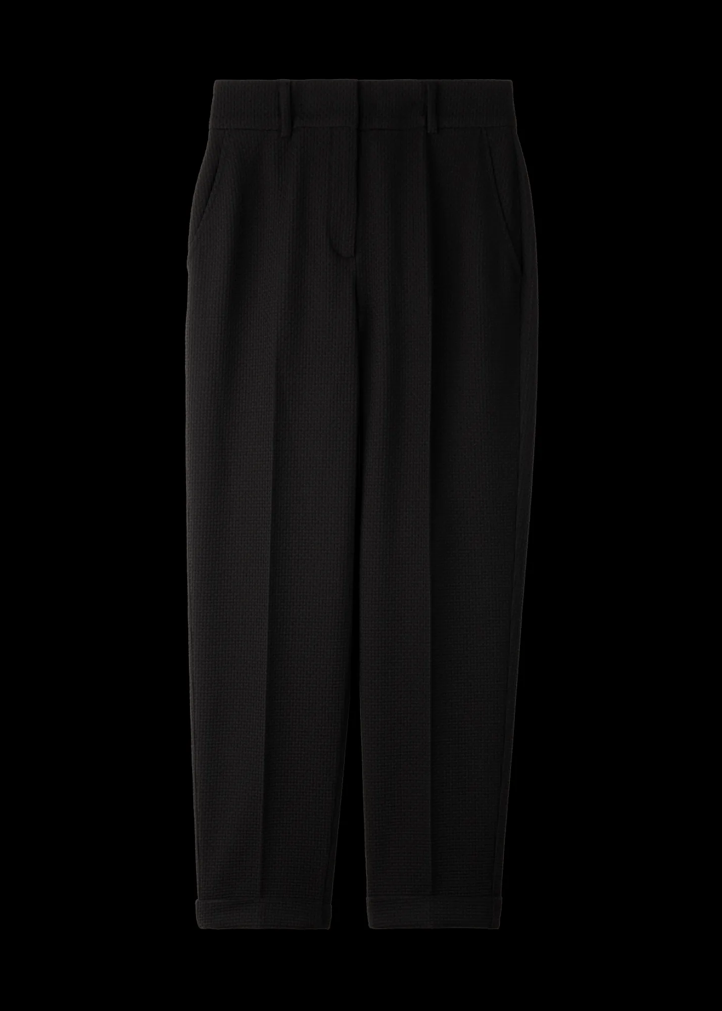 Wafel Structuur Broek Tapered Fit*Vanilia Store