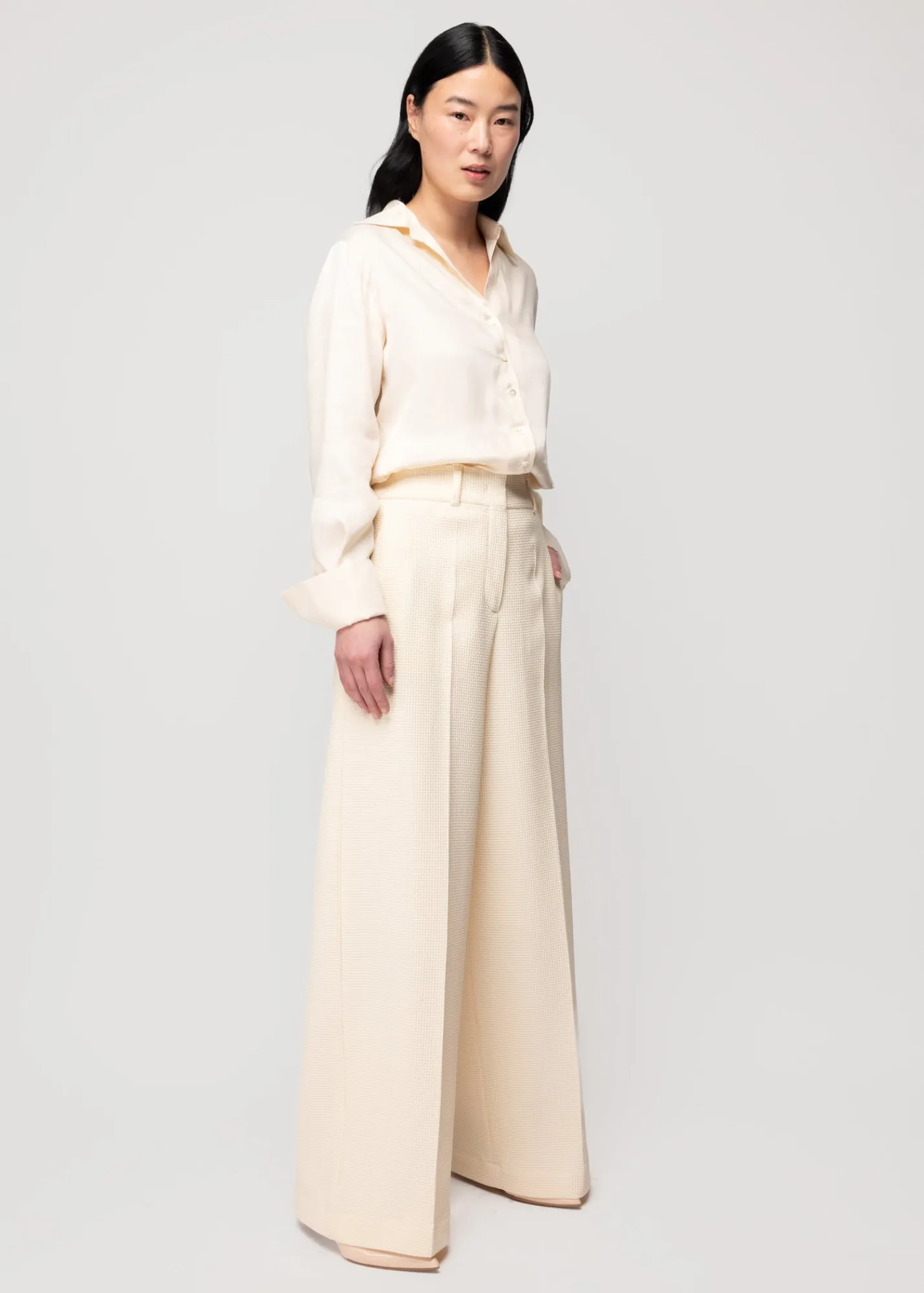 Wafel Structuur Pantalon*Vanilia Online