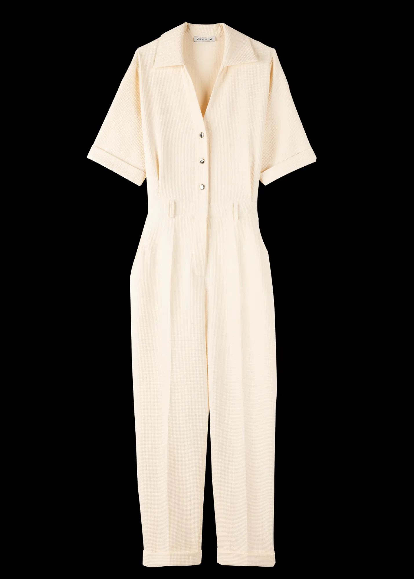 Wafelstructuur Jumpsuit*Vanilia Fashion