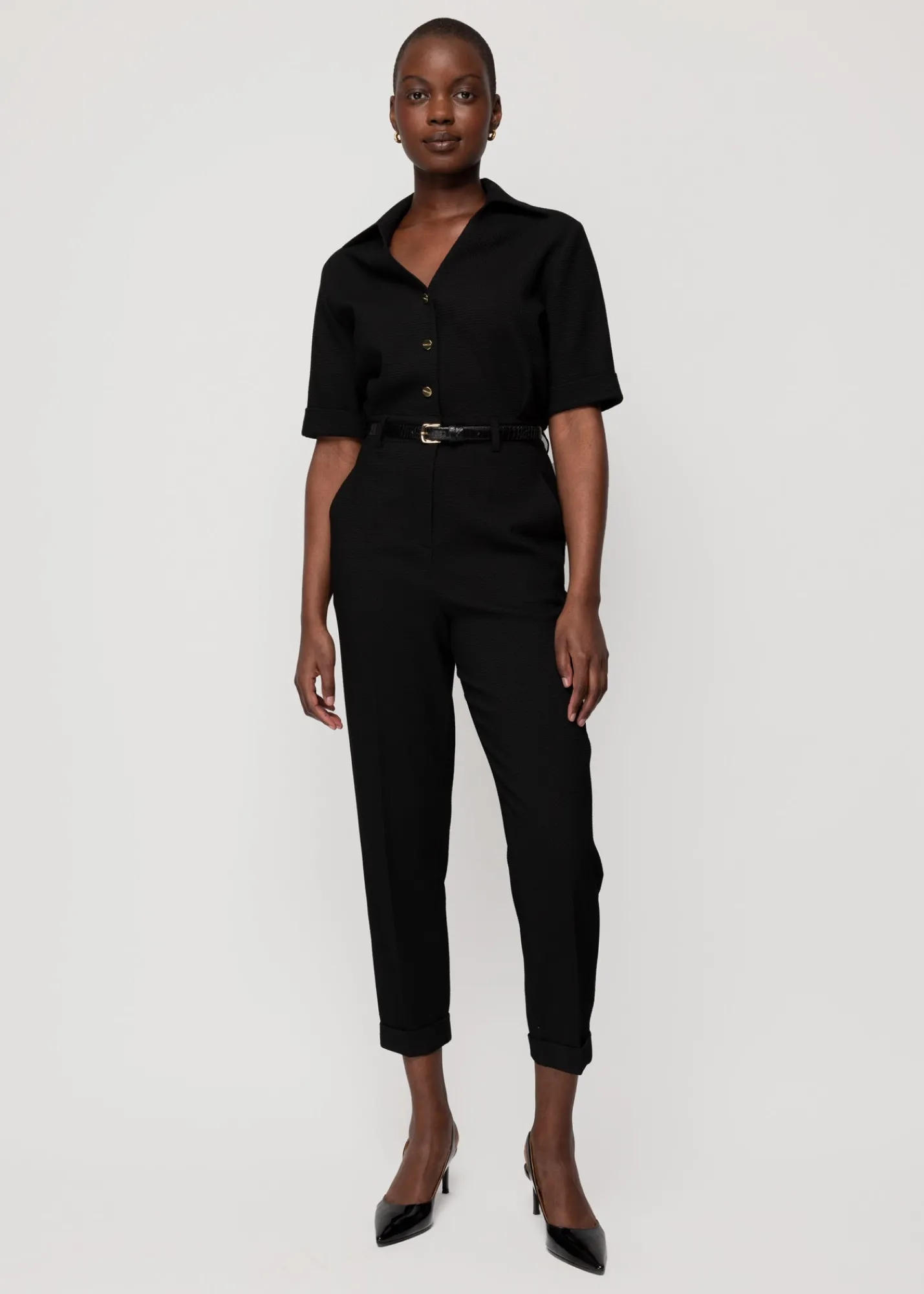 Wafelstructuur Jumpsuit*Vanilia Fashion